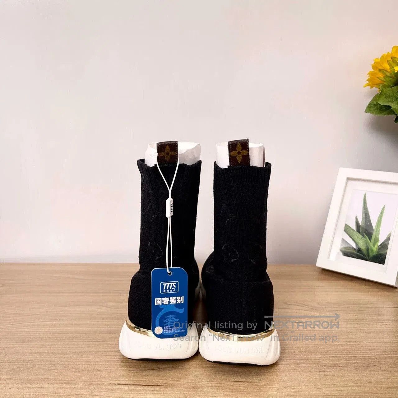 Louis Vuitton LV Aftergame Black Monogram Sock Shoes. Size US 9 / EU 42 - 3 Thumbnail
