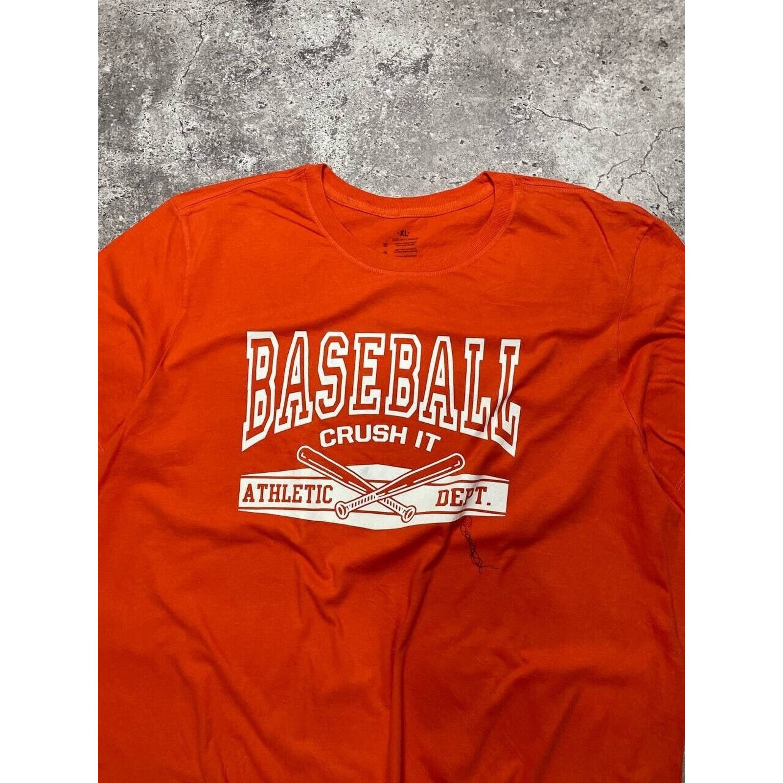 Vintage Vintage Crush It Baseball T-shirt XL Orange Athletic Dept. Size US XL / EU 56 / 4 - 4 Thumbnail