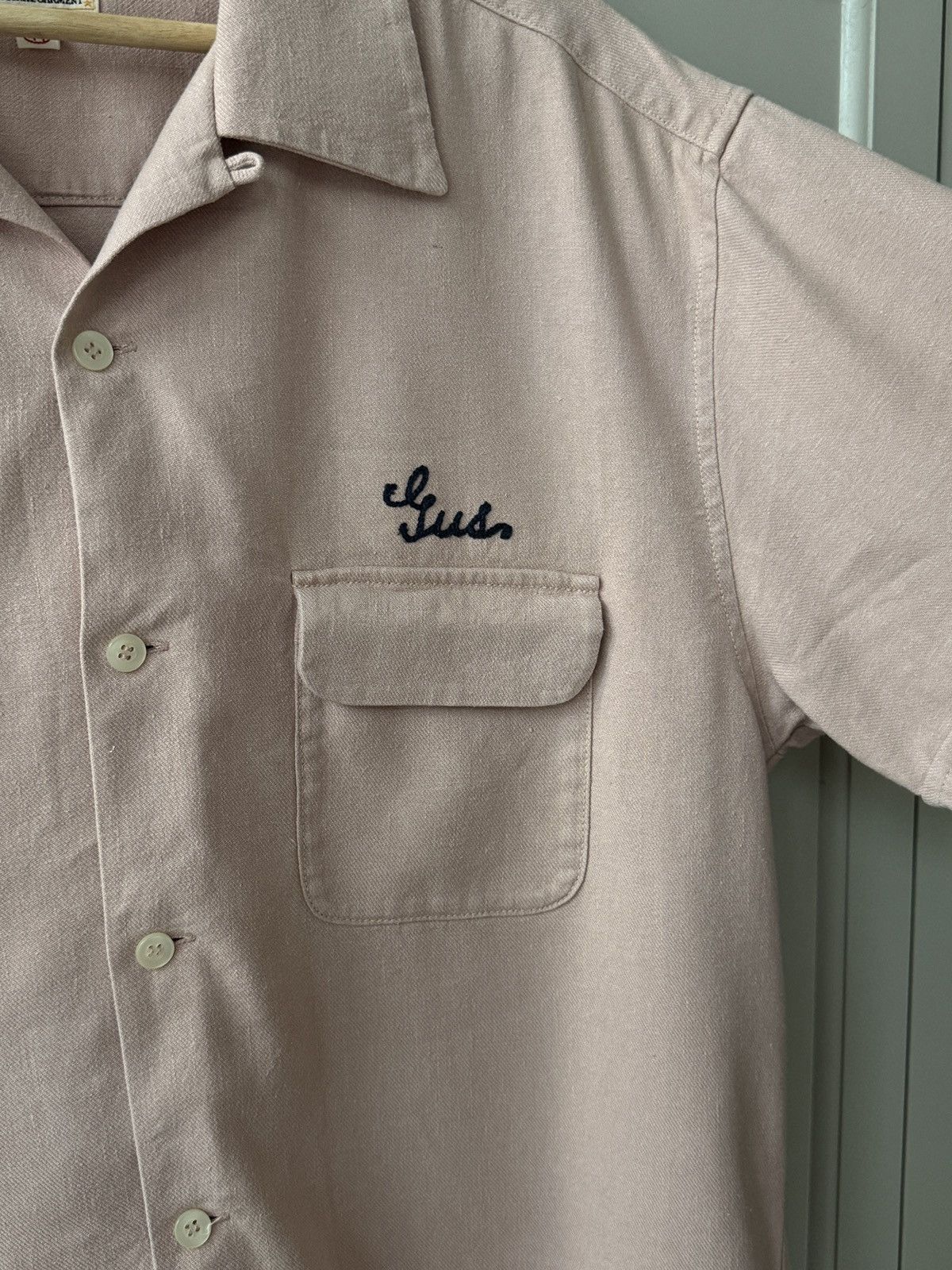 Pherrow's Pherrows Linen & Silk bowling shirt - Pink Size US XL / EU 56 / 4 - 5 Thumbnail