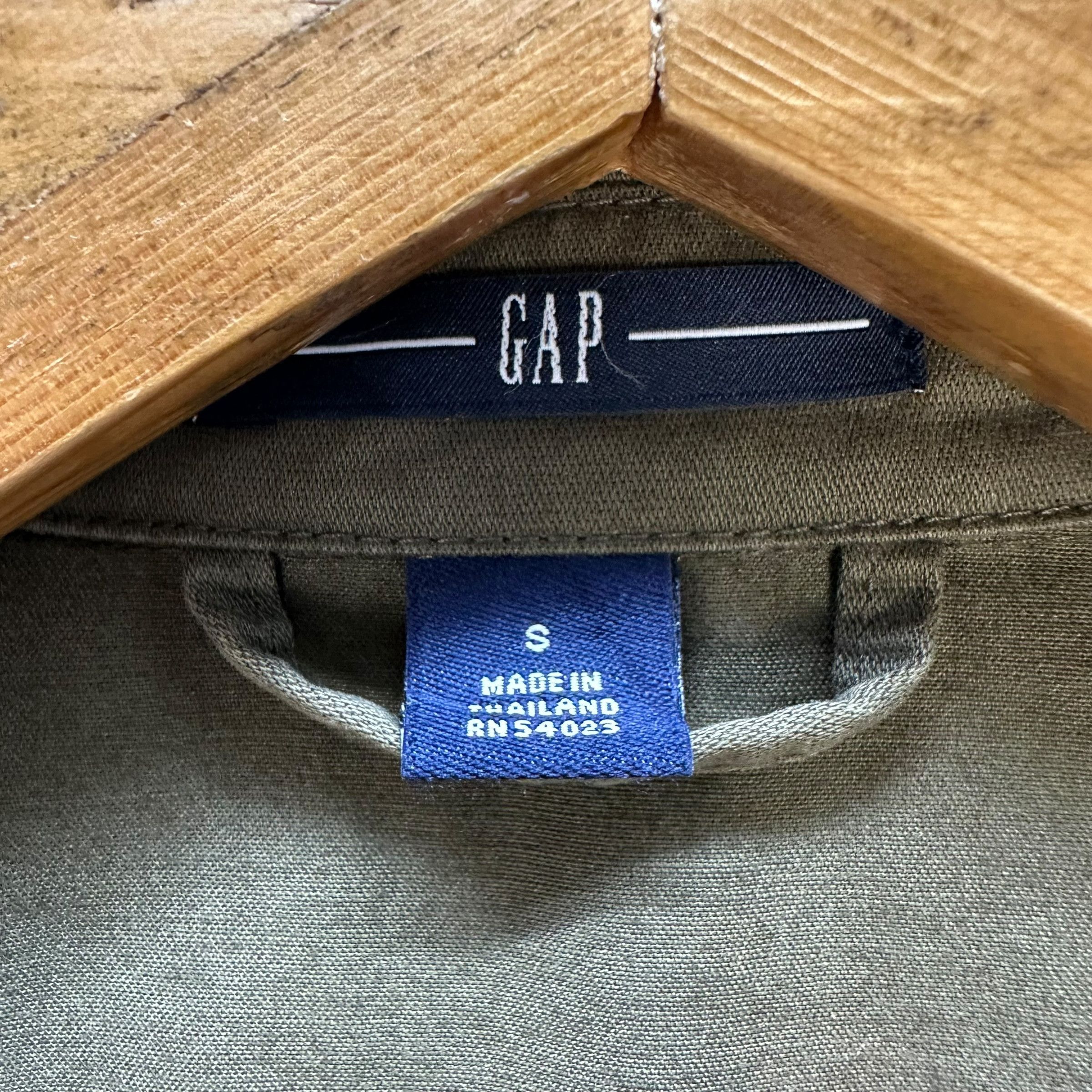 Gap Y2k Vintage GAP Khaki Olive Green Jacket #A74-1789 Size S / US 4 / IT 40 - 9 Thumbnail