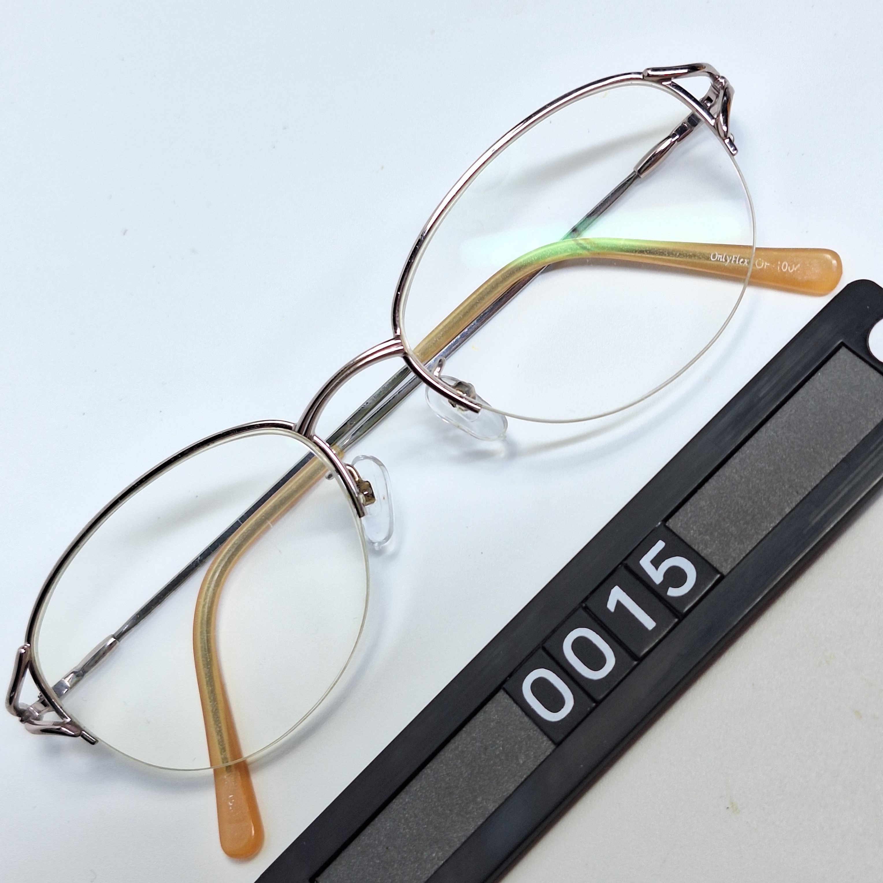 Other 90s Japan Vintage ONLYFLEX OF-1004 Half Rim Eyeglass Frame Size ONE SIZE - 1 Thumbnail