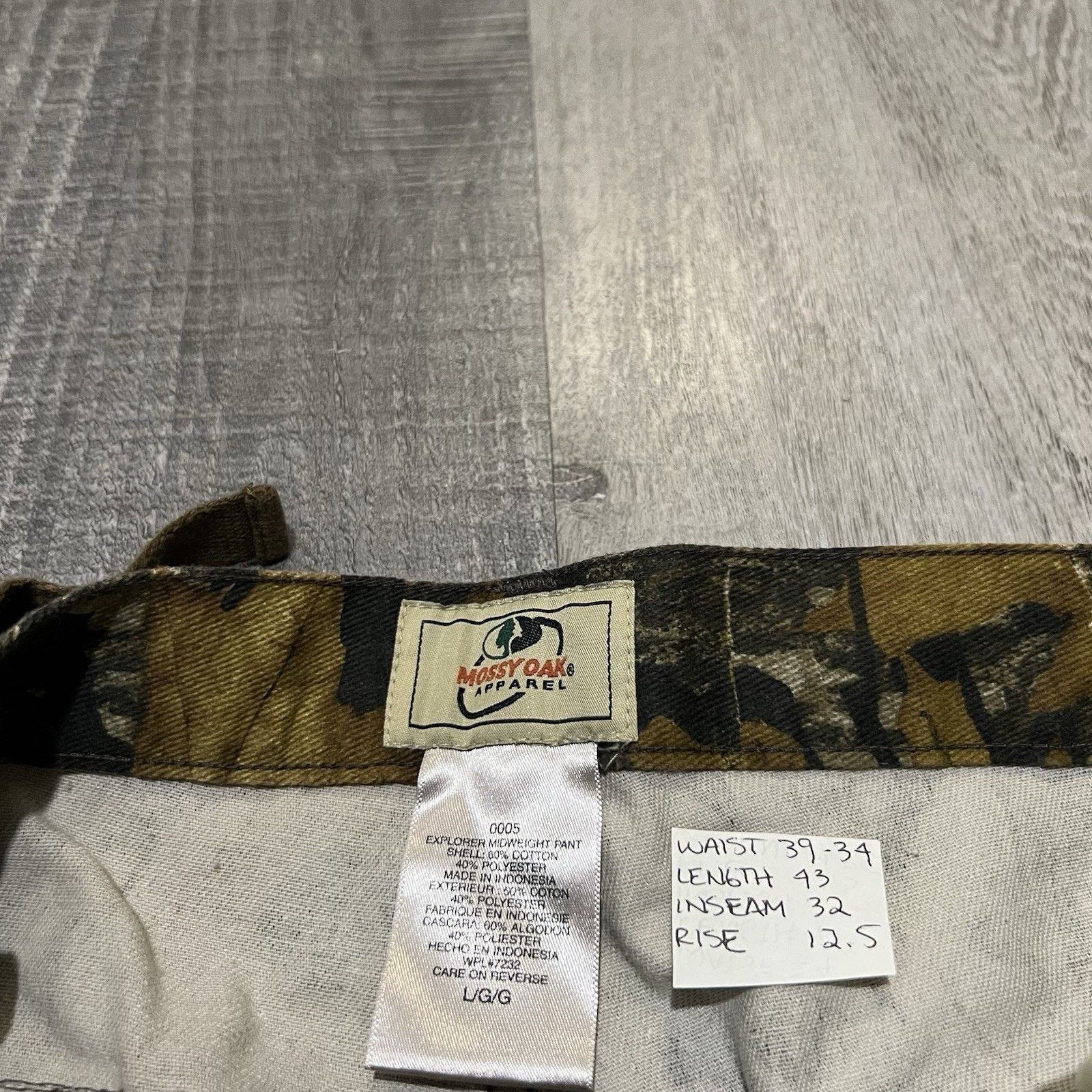 Mossy Oaks Mossy Oak Explorer Midweight Camo Hunting Pants L Cargo Camo Size US 39 - 5 Thumbnail
