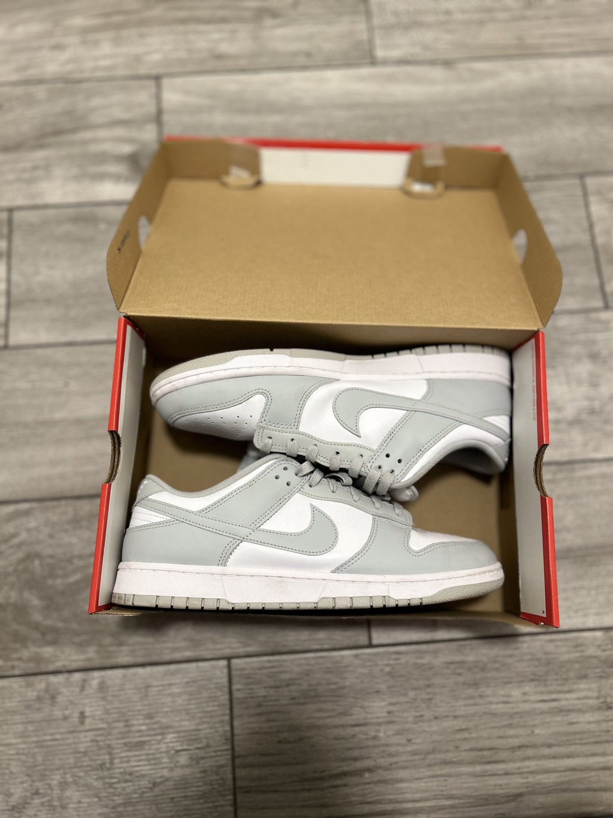 Nike nike dunk grey fog Size US 12 / EU 45 - 2 Thumbnail