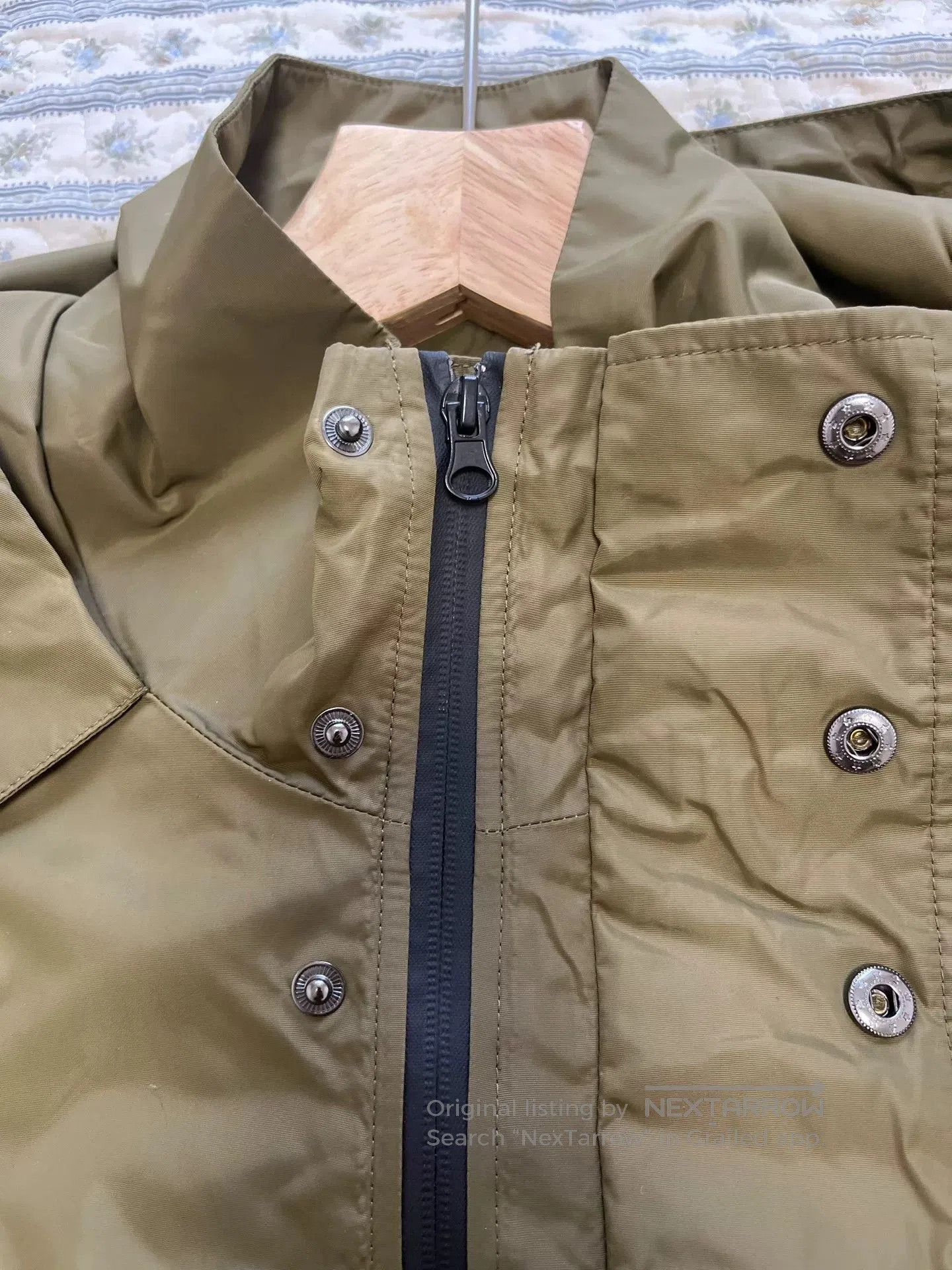 Vintage French Monoprix Nylon Trench Coat. Size US M / EU 48-50 / 2 - 4 Thumbnail