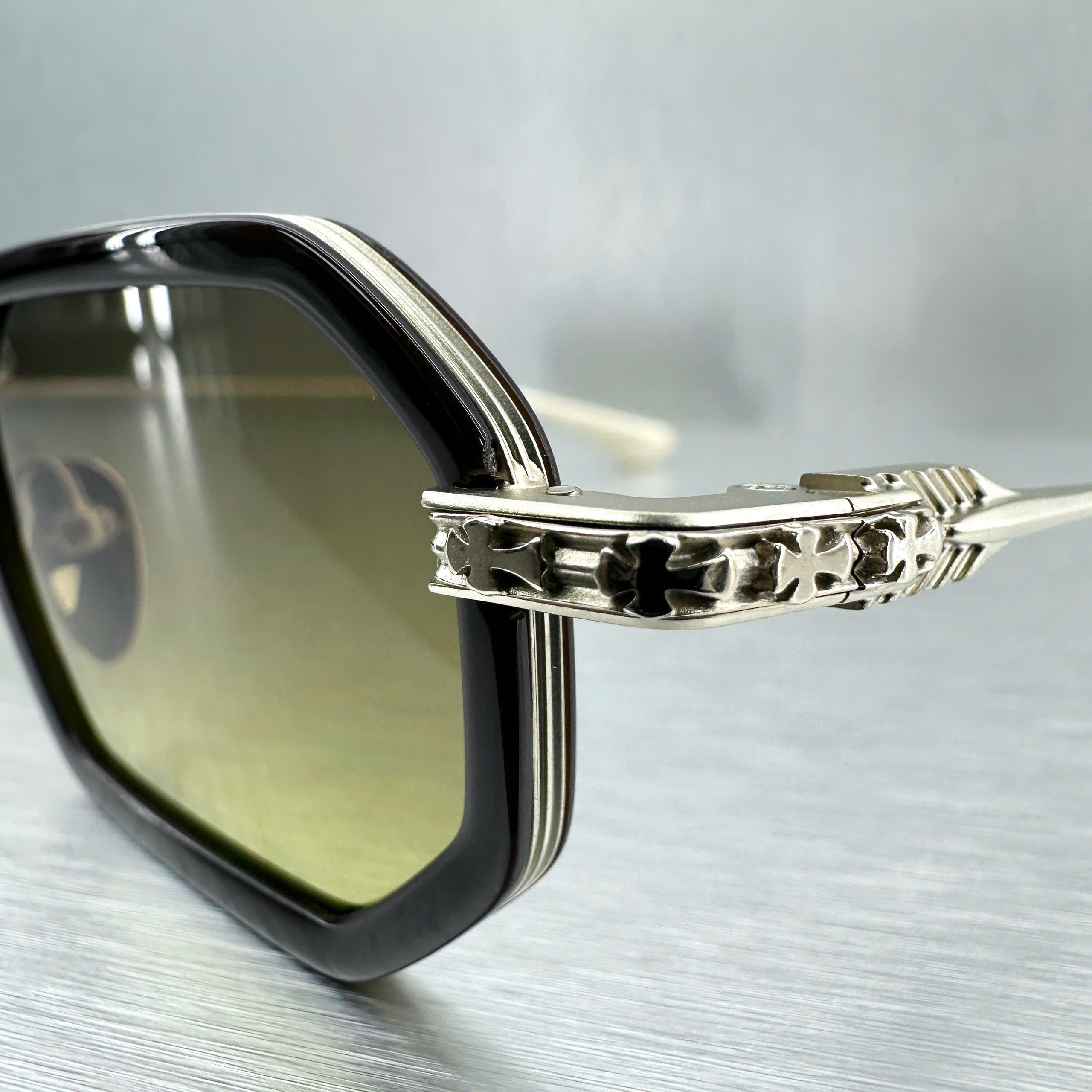 Chrome Hearts CHROME HEARTS STYLIDA CLASSIC BROWN/MATTE GOLD PLATED SUN Size ONE SIZE - 8 Thumbnail