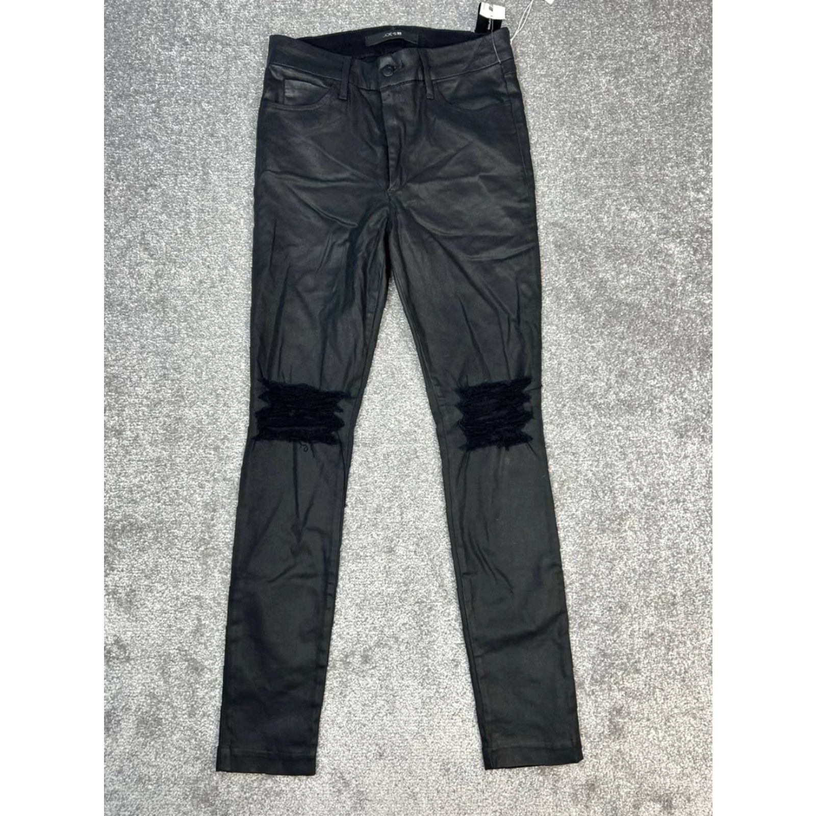Vintage Joes The Charlie Jeans Womens 28 Black Cotton Stretch Mid Rise Skinny 27x29 New Size 28" / US 6 / IT 42 - 2 Thumbnail