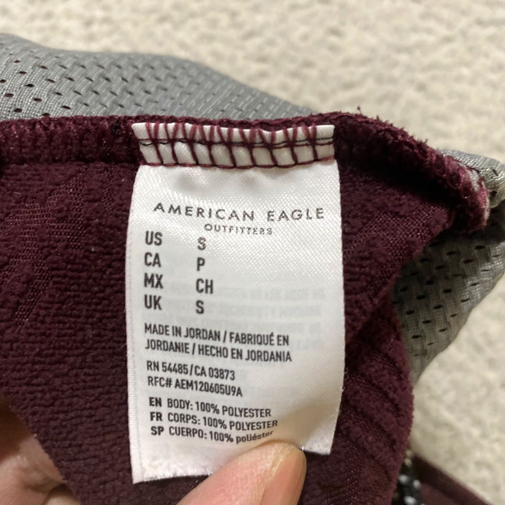 American Eagle Outfitters American Eagle Sweatpants Mens Small Red Elastic Waist Zip Pockets Size US 29 - 4 Thumbnail