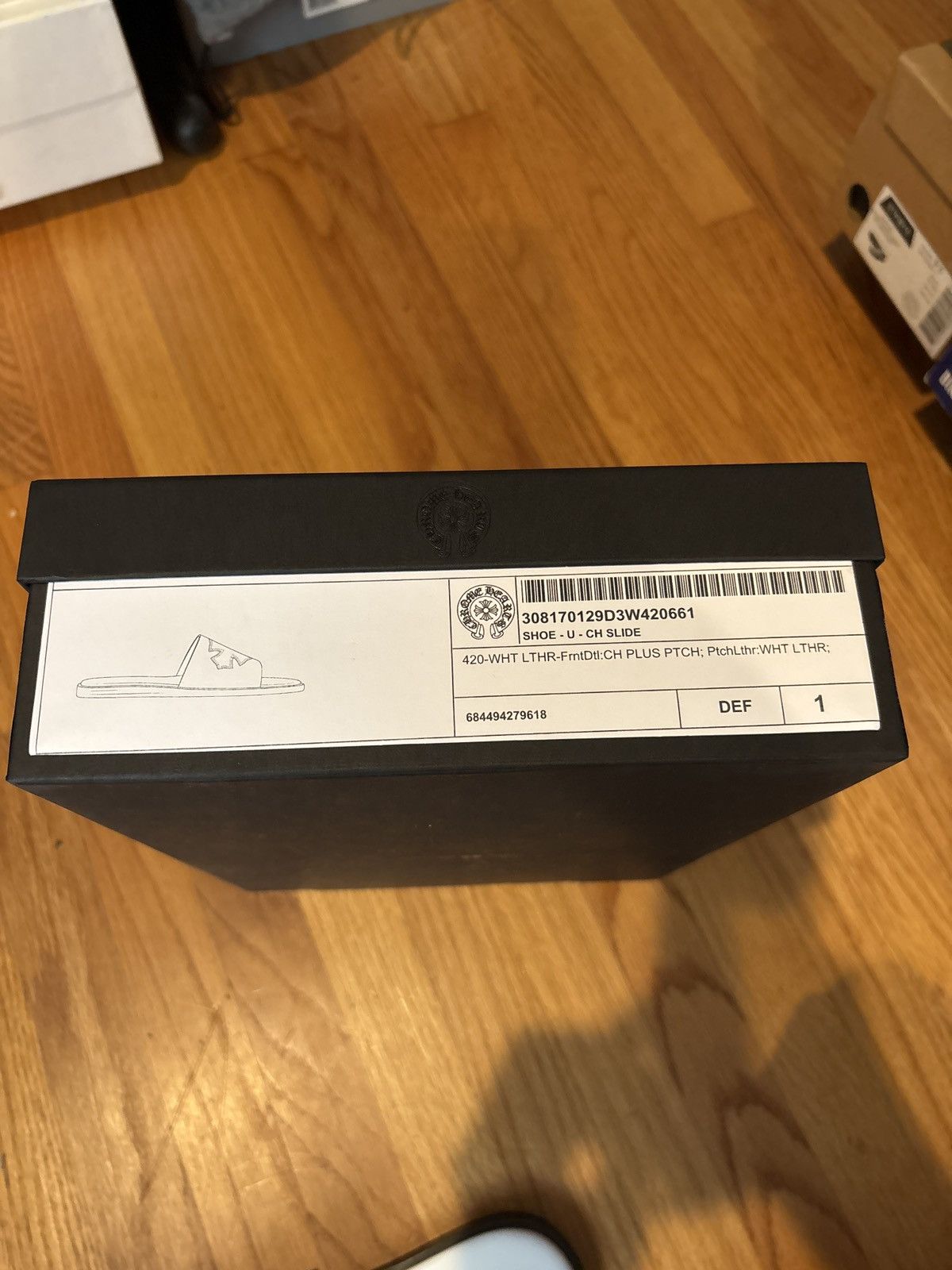 Chrome Hearts Chrome hearts white leather ch plus patch slipper size 42 Size US 9 / EU 42 - 10 Thumbnail