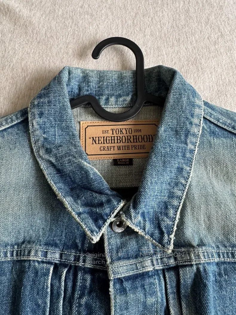 Neighborhood Neighborhood Chinese Tunic Jacket Denim Size US L / EU 52-54 / 3 - 2 Thumbnail