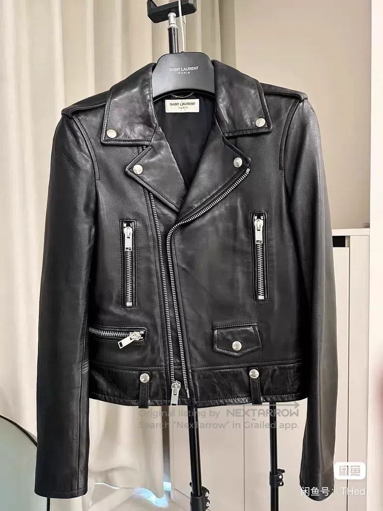 Saint Laurent Paris Saint Laurent Paris Biker Zipper Leather Jacket, size: F38 Size XS / US 0-2 / IT 36-38 - 1 Thumbnail