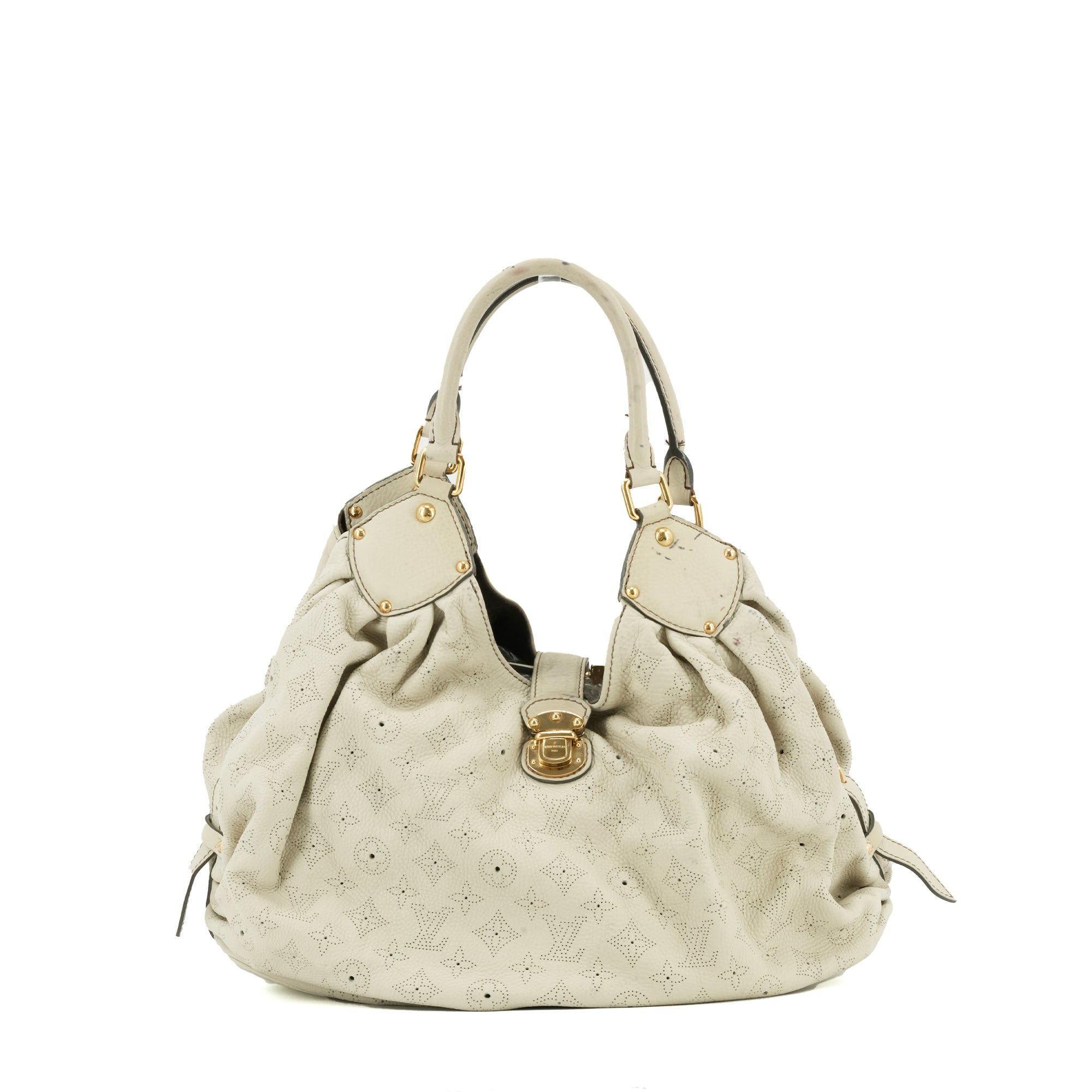 LOUIS VUITTON - Louis Vuitton Mahina tote bag in beige grained leather