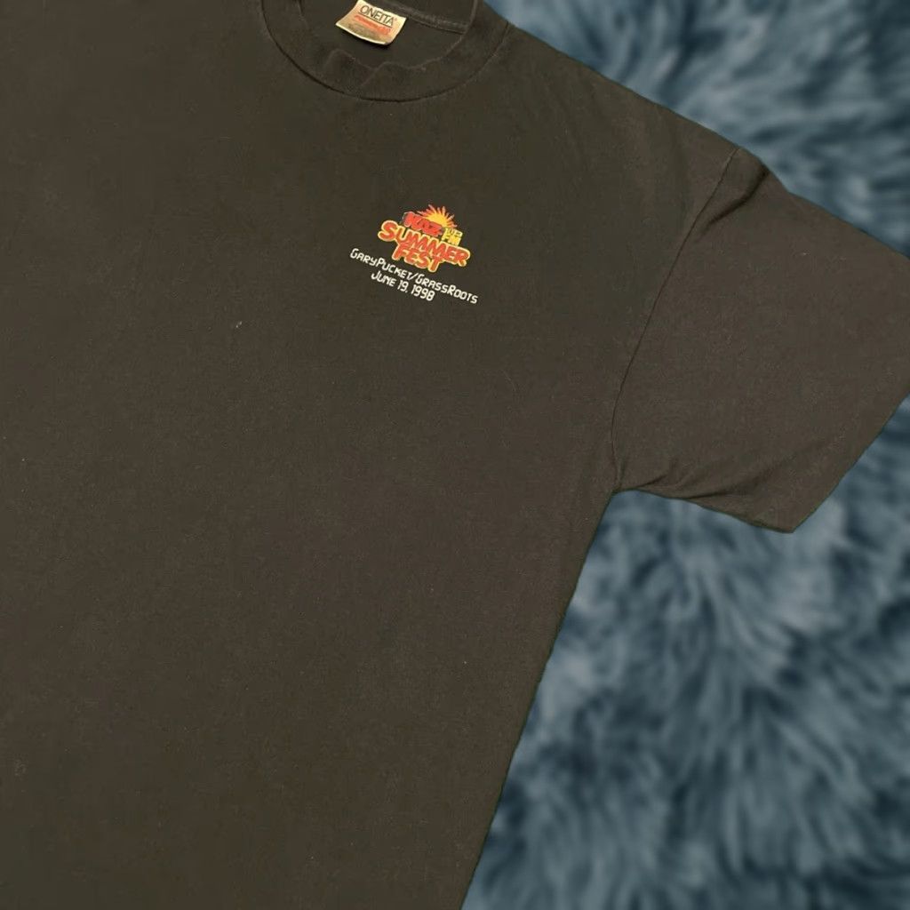 Roots VINTAGE Gary Pucket Grass Roots Summer Fest Tour 1998 Band Tee Shirt XL Black 90s Men Mens Size US XL / EU 56 / 4 - 1 Thumbnail
