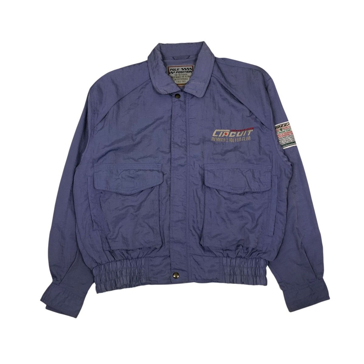 Japanese Brand 🔥LIGHT BABY PURPLE BOMBER JACKET FORMULA 1 RACING WEAR Size US M / EU 48-50 / 2 - 1 Thumbnail