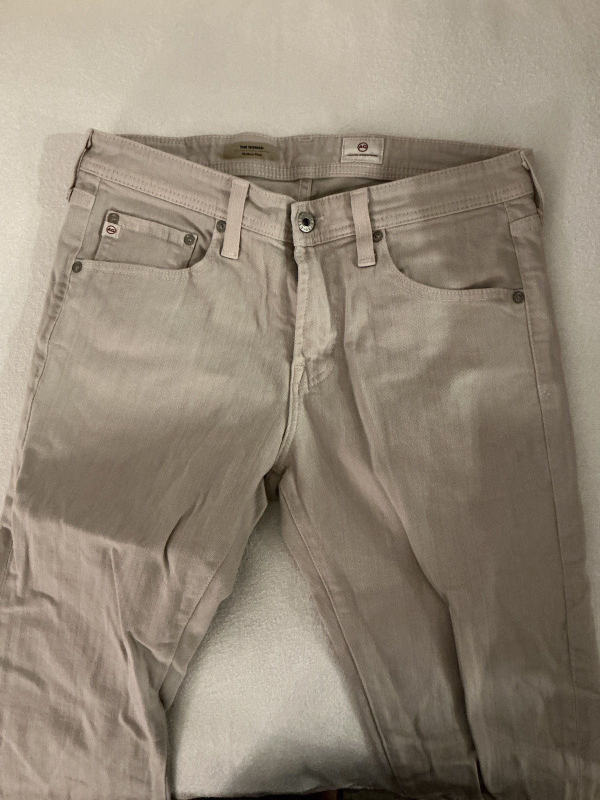 AG Adriano Goldschmied Mens AG Denim. Light tan/beige. Size 31 Size US 31 - 1 Thumbnail