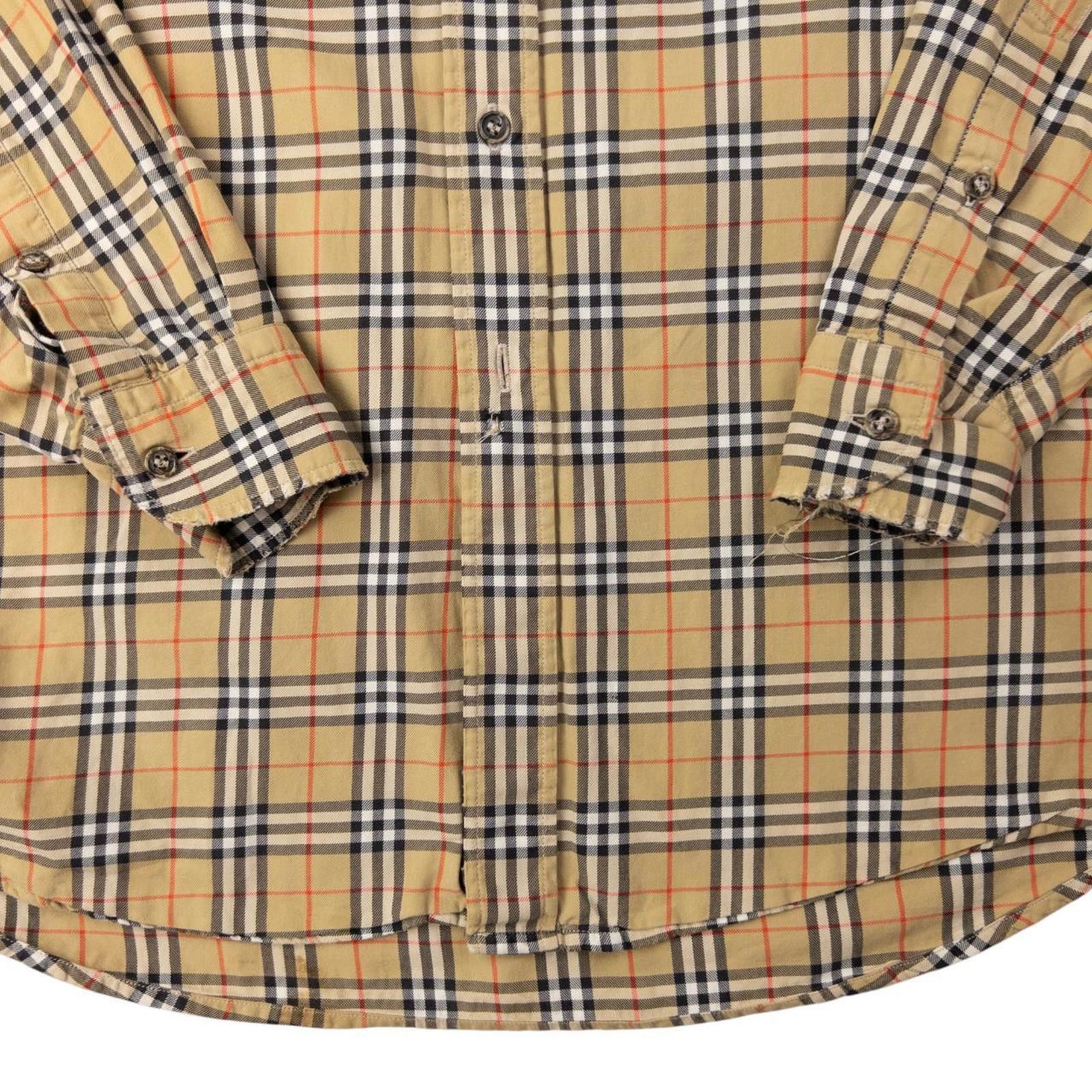 Burberry Vintage Burberry Nova Check Long Sleeve Shirt Size M Size US M / EU 48-50 / 2 - 5 Thumbnail