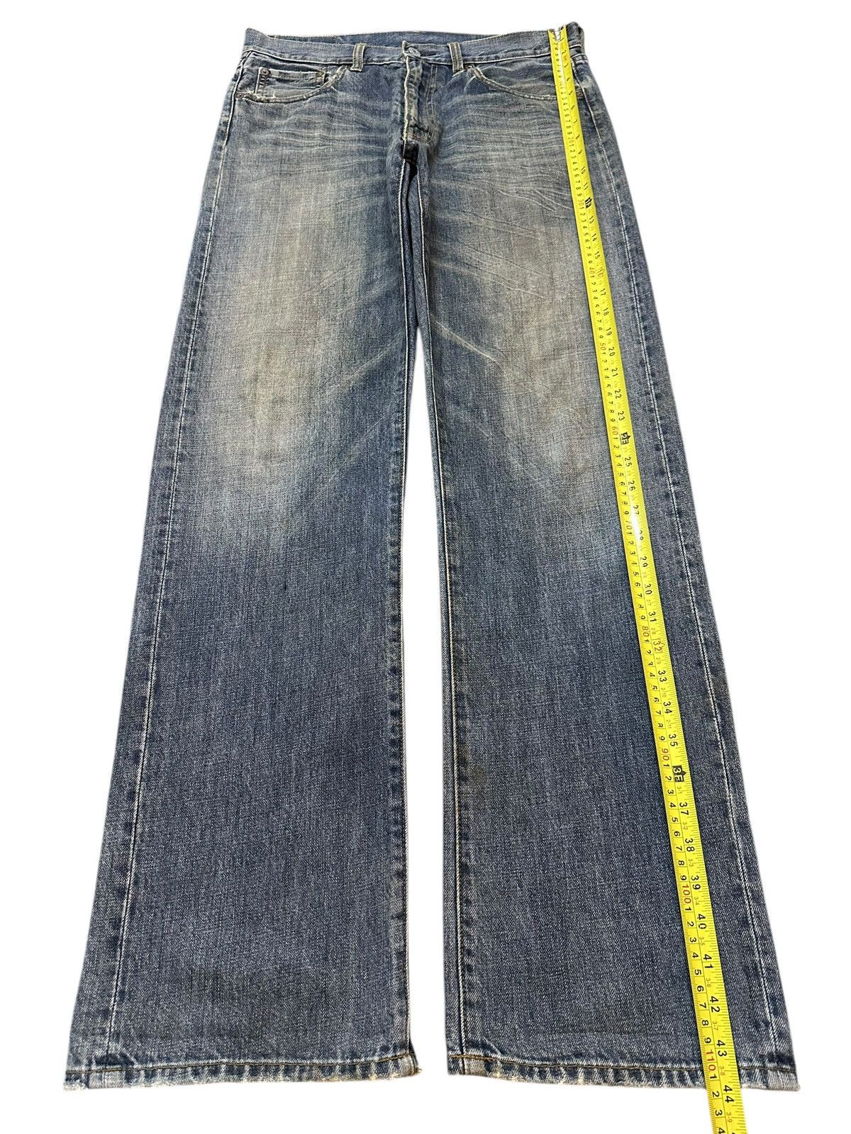 Japanese Brand Vintage Japanese Brand Blue Mud Wash Style Baggy Jeans Size US 32 / EU 48 - 12 Thumbnail