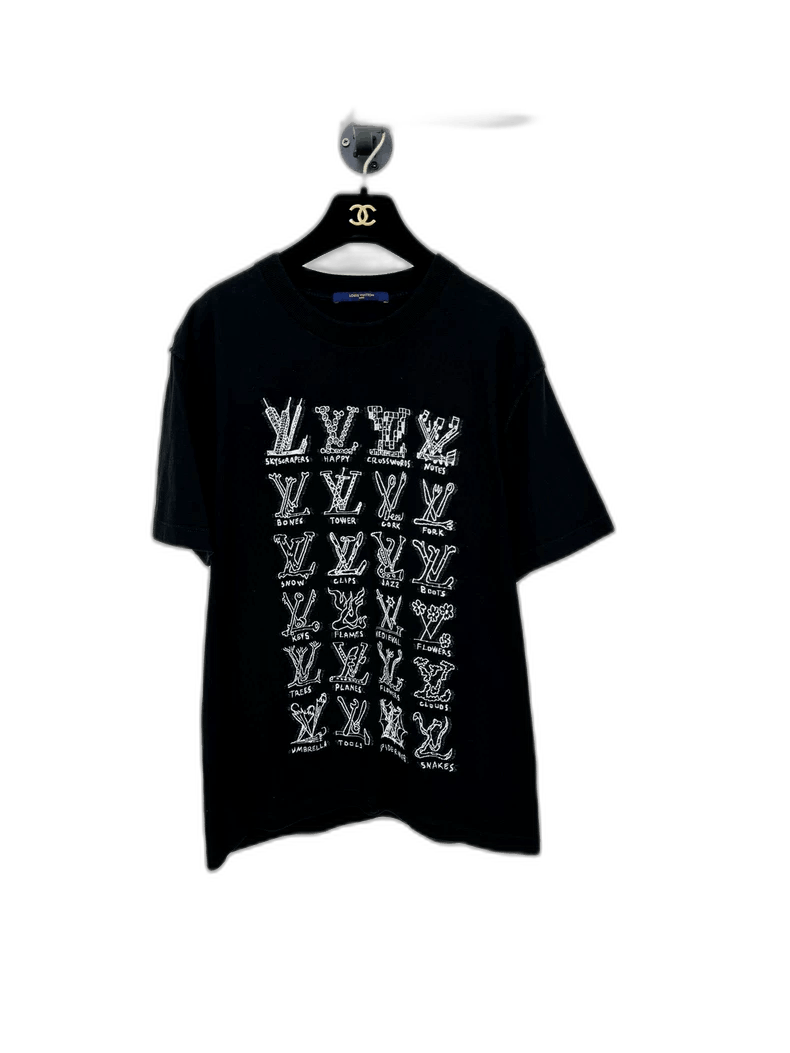 Louis Vuitton Louis Vuitton Black Short Sleeve T -2505 Size M / US 6-8 / IT 42-44 - 1 Thumbnail