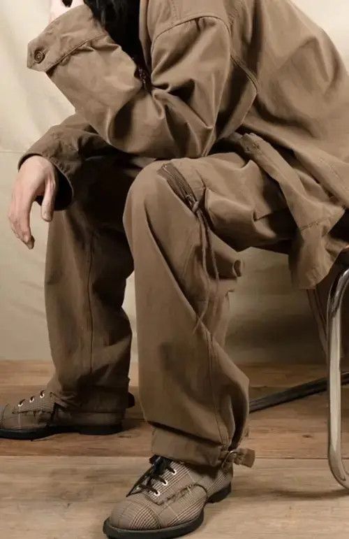 Jean 20AW Indigo Union Japan Khaki M47 Casual Worker Pants Size US 32 / EU 48 - 4 Thumbnail