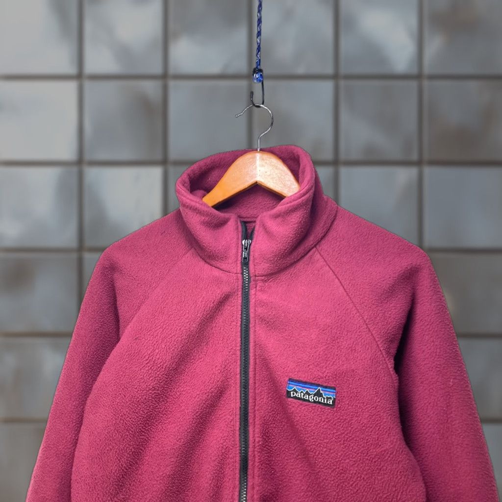 Patagonia VINTAGE Patagonia Zip Up Fleece Sweater Men M Red 70s Full Zip Sweater Mens Size US M / EU 48-50 / 2 - 1 Thumbnail