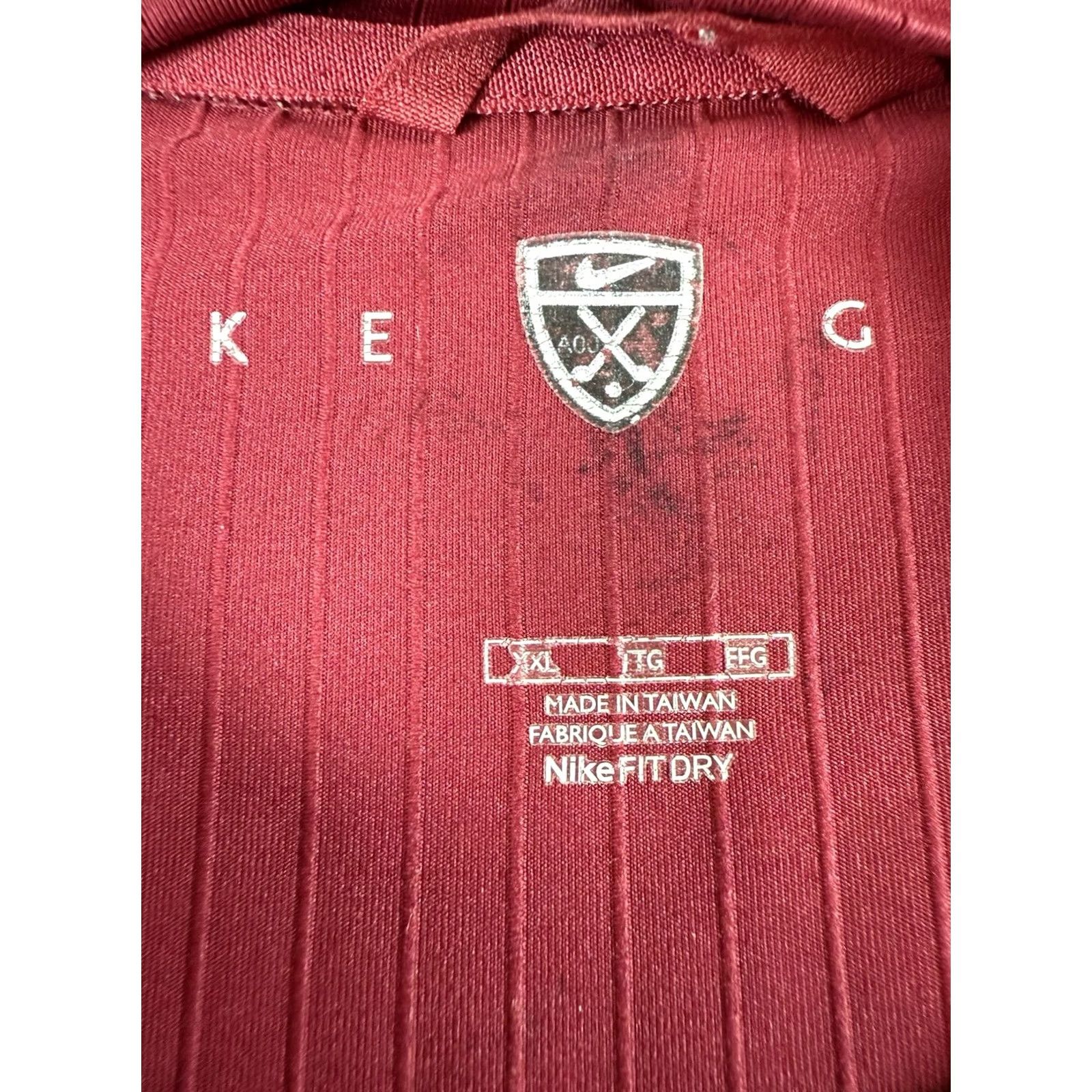 Nike Nike Golf Shirt Red XXL Long Sleeve Athletic Dri-FIT Mock Neck Mens Size US XXL / EU 58 / 5 - 4 Thumbnail