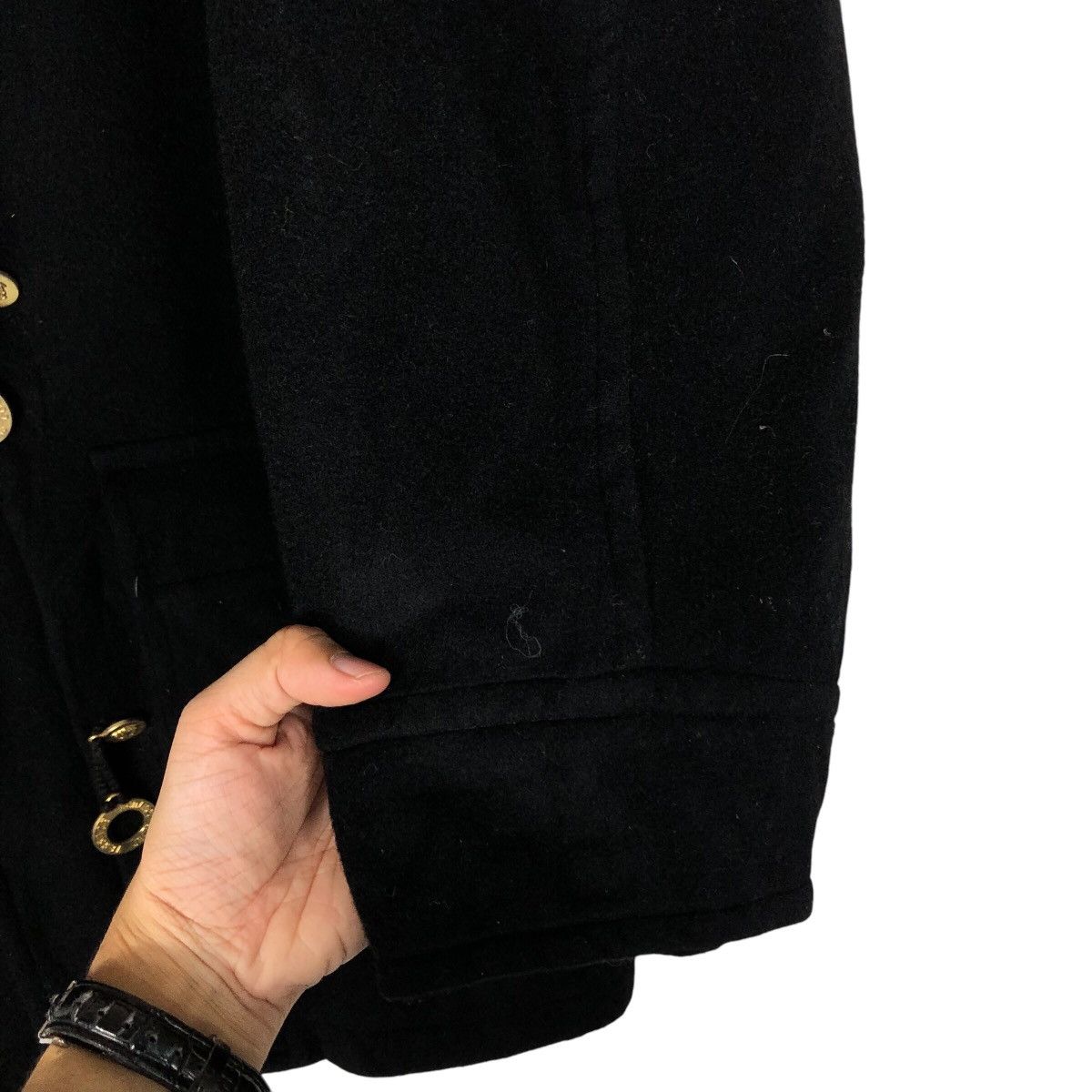 Versace Jeans Couture Vintage Heavy Wool Jacket Black Versace Jeans Couture Italy Size US M / EU 48-50 / 2 - 17 Thumbnail