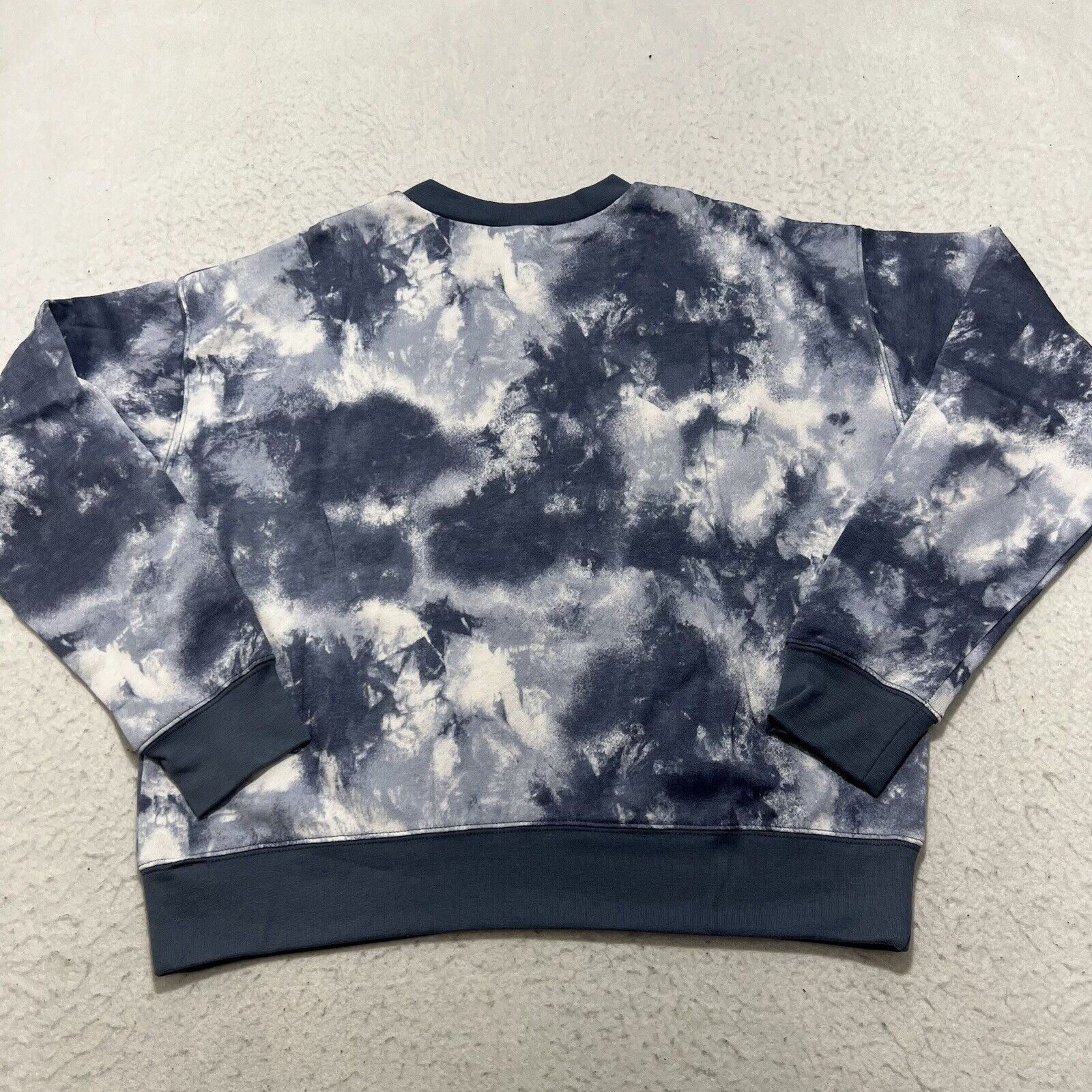 Nordstrom Abound Crewneck Blue Ivory Space Tie Dye Pullover Sweatshirt Size M / US 6-8 / IT 42-44 - 9 Thumbnail