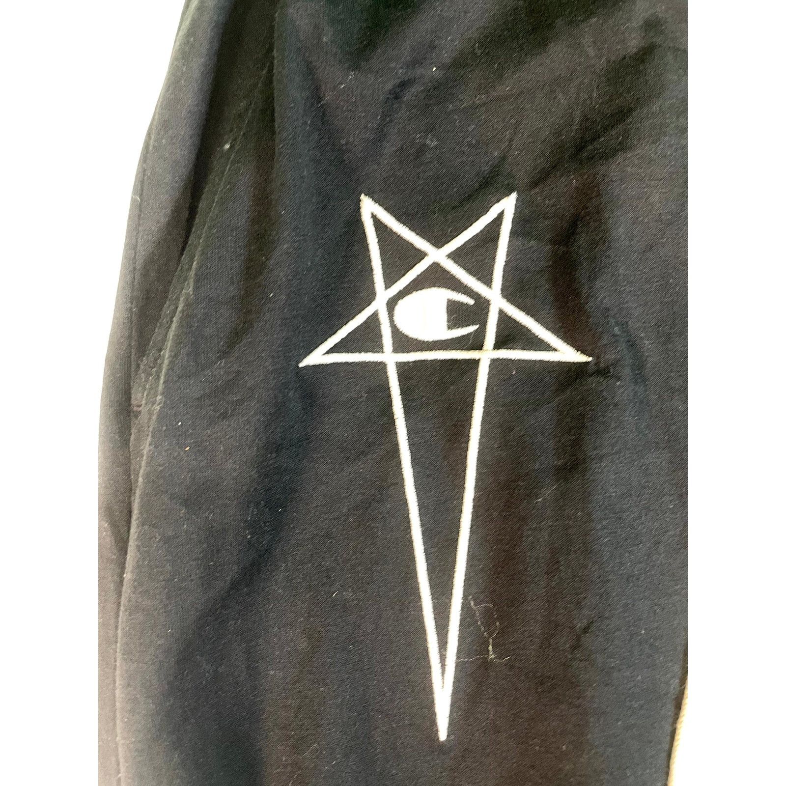 Rick Owens Rick Owens Champion Pentagram Black Sweats Size US 32 / EU 48 - 4 Thumbnail