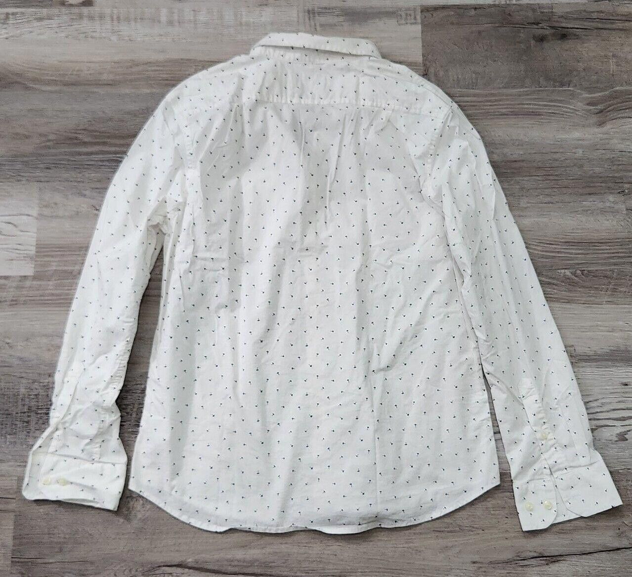 Designer Goodfellow Dress Shirt Mens Large White Dandelions Size US L / EU 52-54 / 3 - 2 Thumbnail