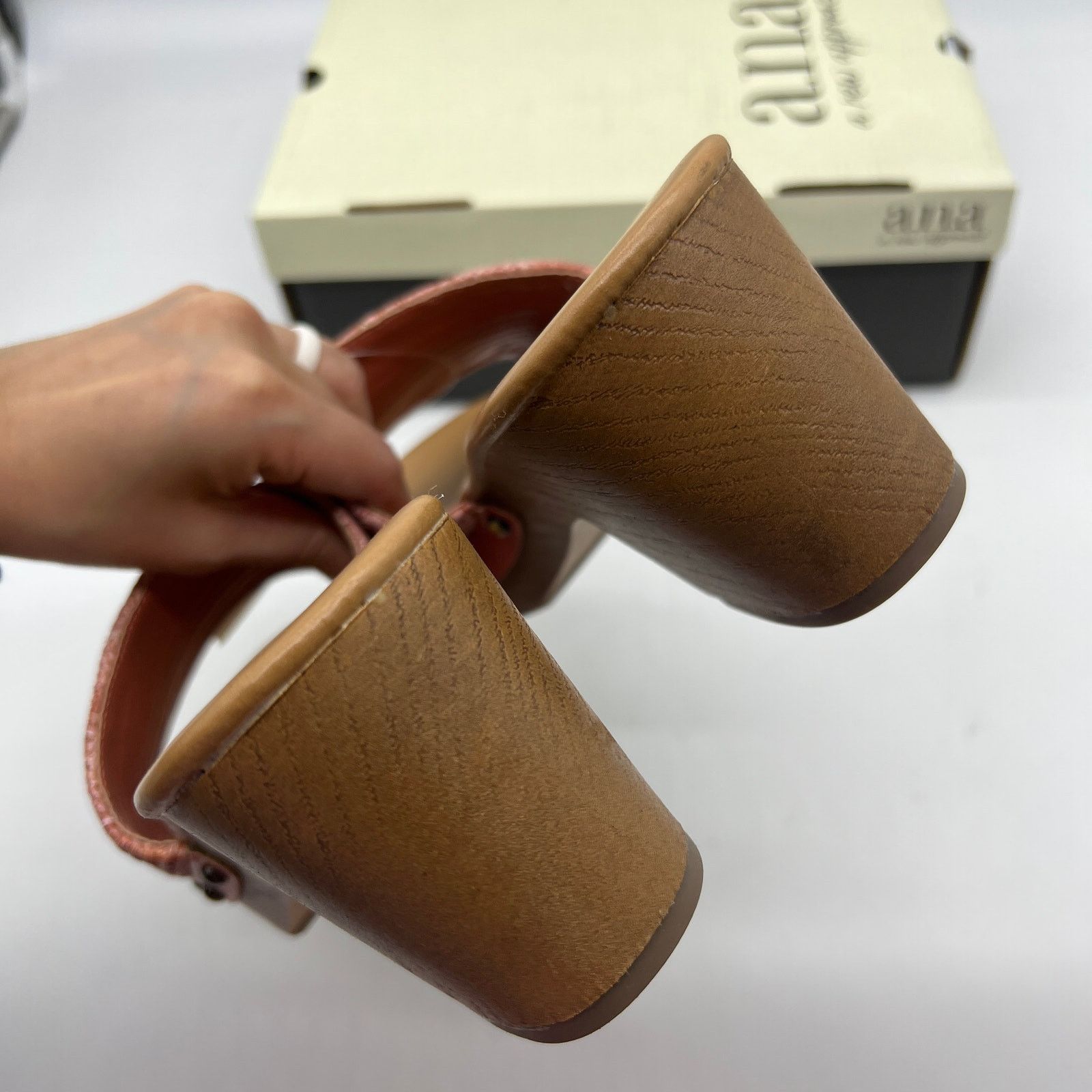 Other a.n.a Womens Robinson Heeled Sandals Terracotta Size US 10 / IT 40 - 11 Thumbnail