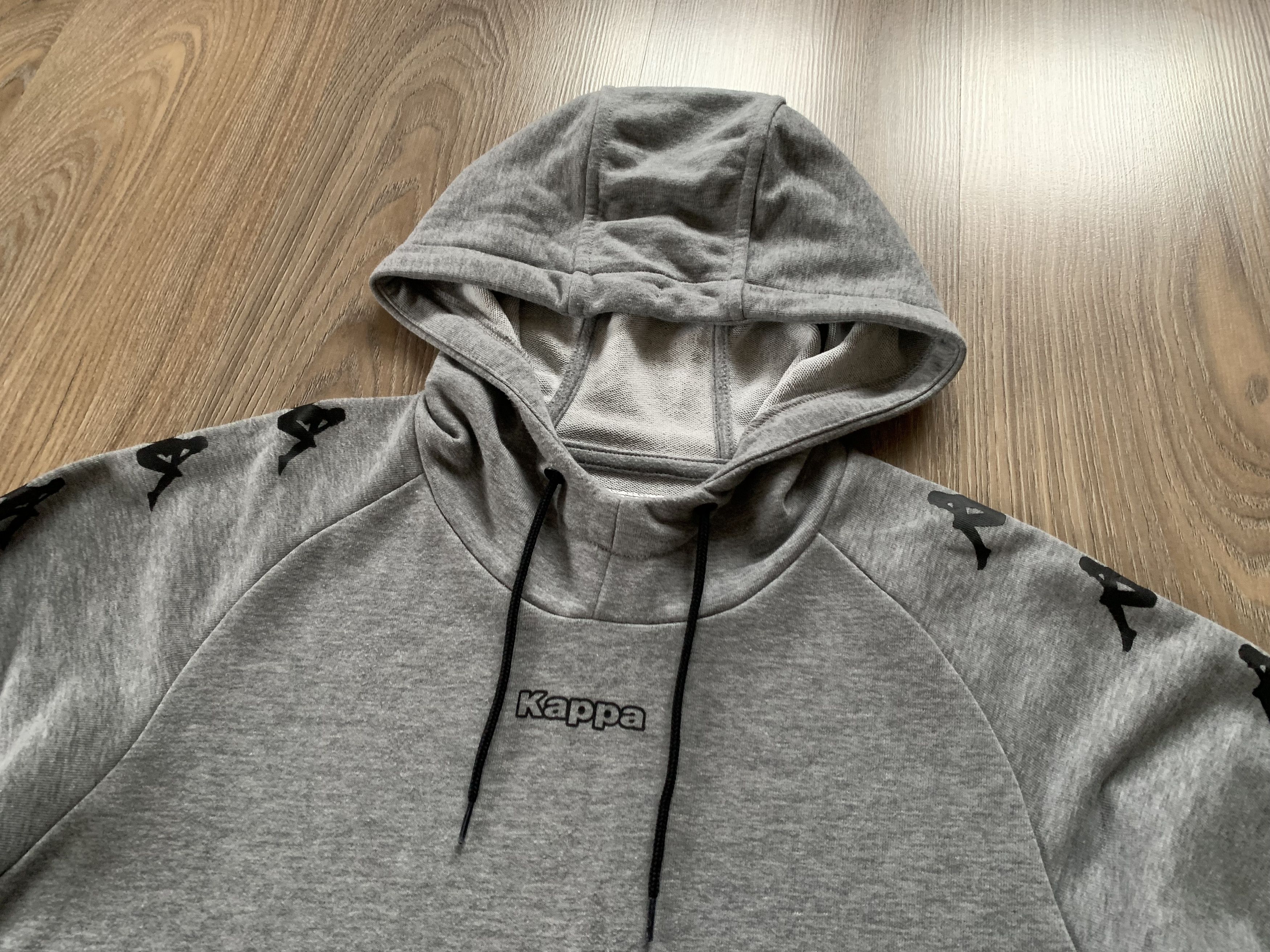 Kappa Kappa Grey Spellout Logo Hoodie Size US S / EU 44-46 / 1 - 4 Thumbnail