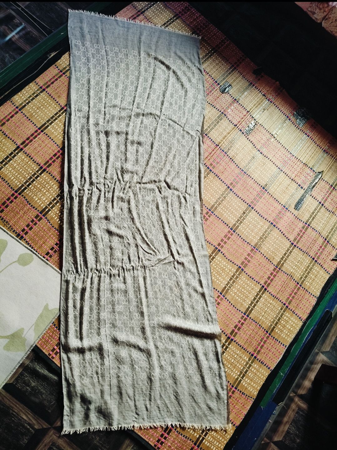 Gucci GUCCI MONOGRAM WOOL SCARF Size ONE SIZE - 6 Thumbnail