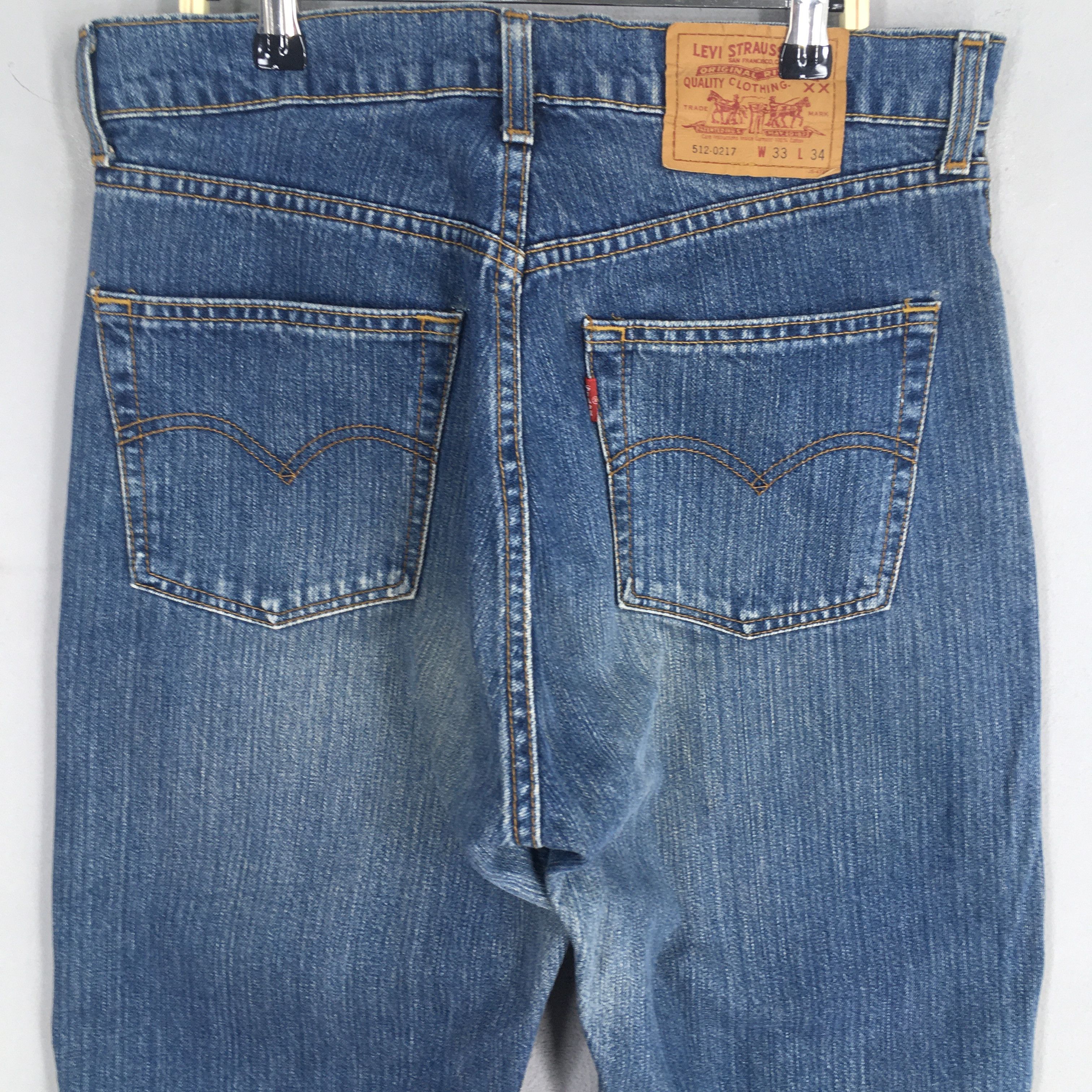 Levi's Size 31x32 Vintage 90s Levi's 512 Stonewash Blue Jeans S2069 Size US 31 - 10 Thumbnail