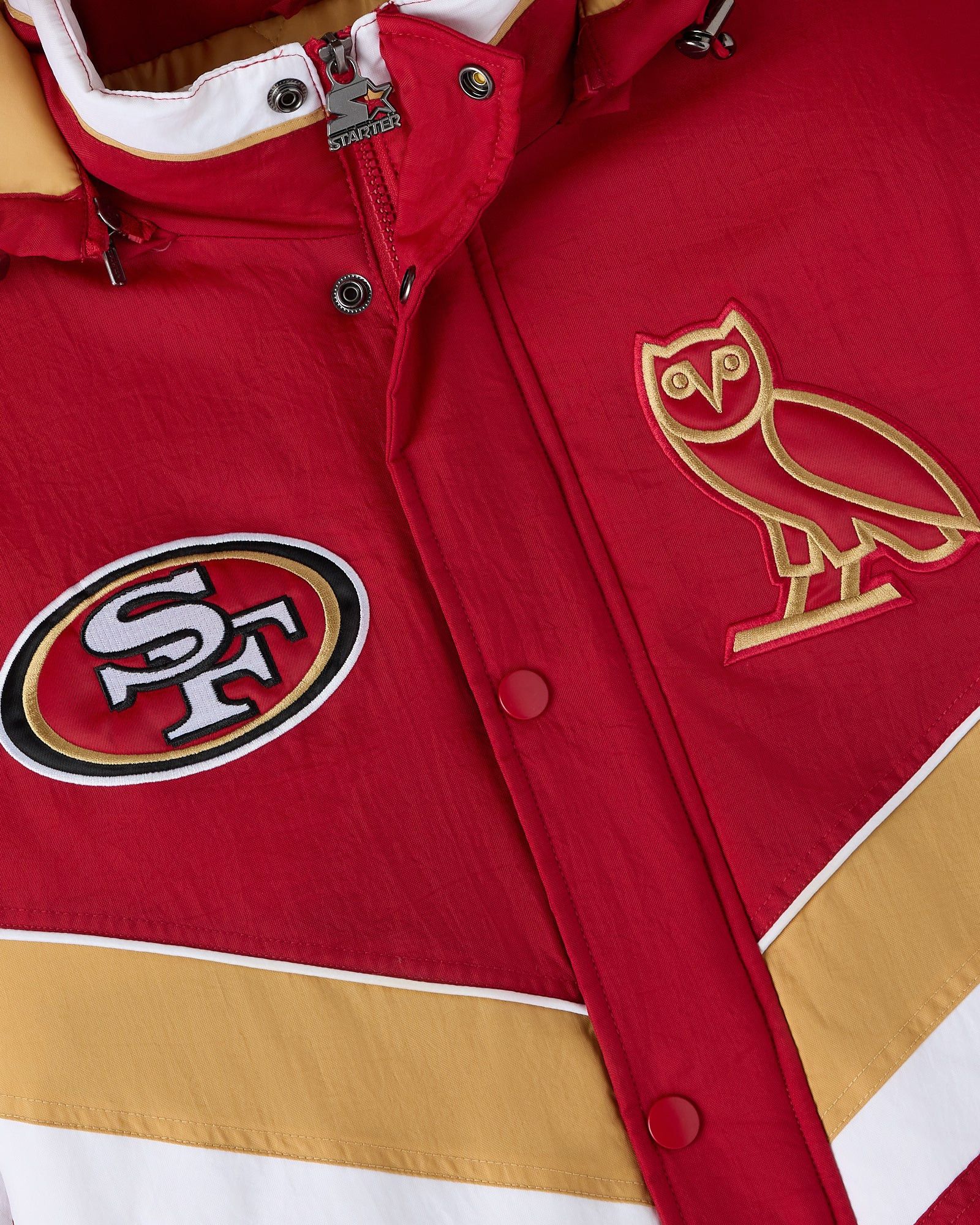 Drake OVO x NFL SAN FRANCISCO 49ERS STARTER SIDELINE PUFFER JACKET Size US M / EU 48-50 / 2 - 5 Thumbnail