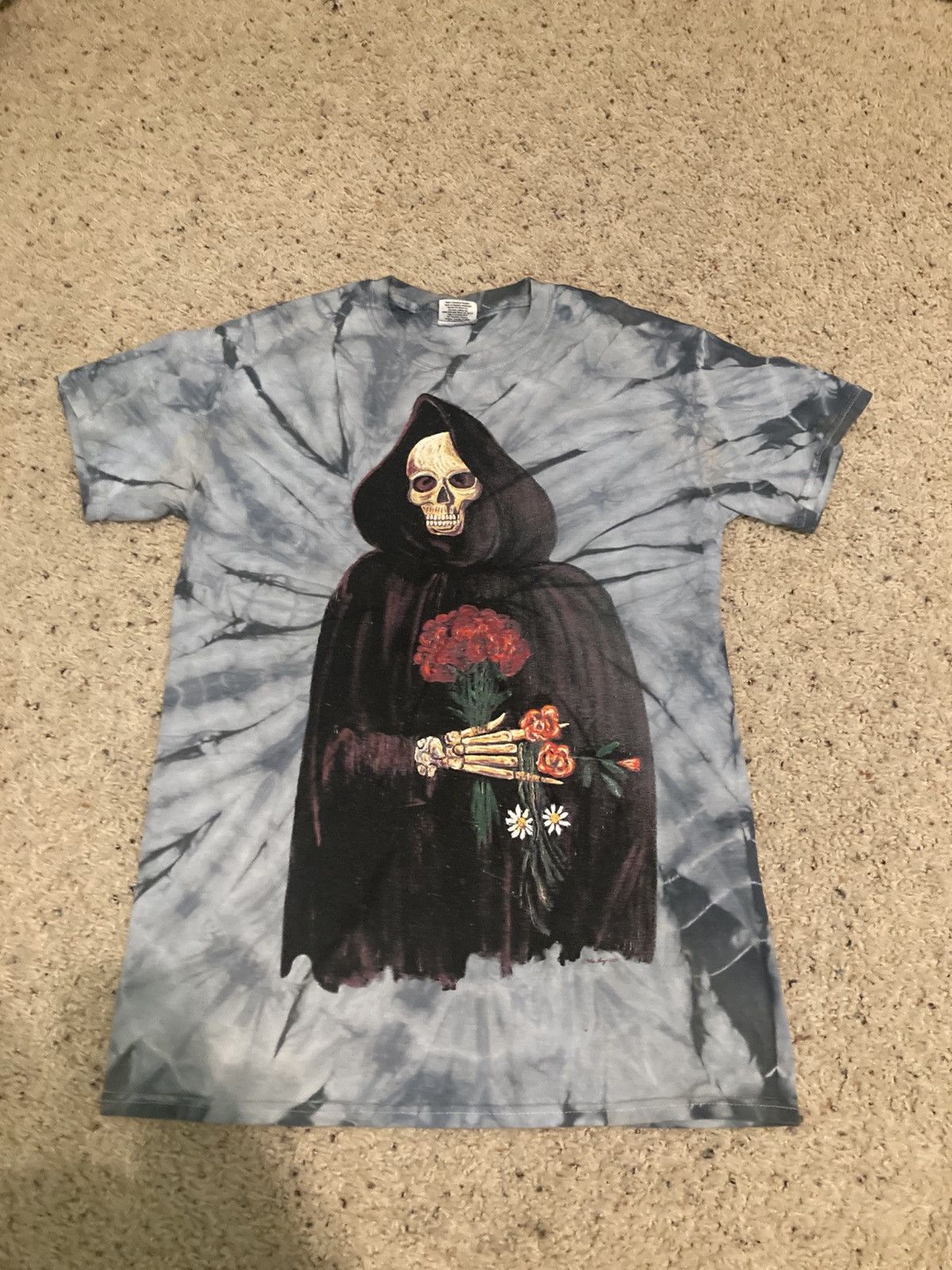 Band Tees × Kanye West 2014 Rare Yeezus Tour Merch Europe Reaper Tie Dye Tee Small Size US S / EU 44-46 / 1 - 1 Thumbnail
