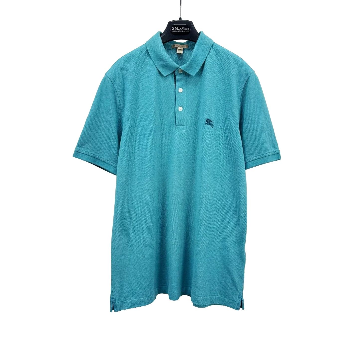 Burberry Burberry Brit Teal Embroidered Knight Polo Size L Size US L / EU 52-54 / 3 - 1 Thumbnail