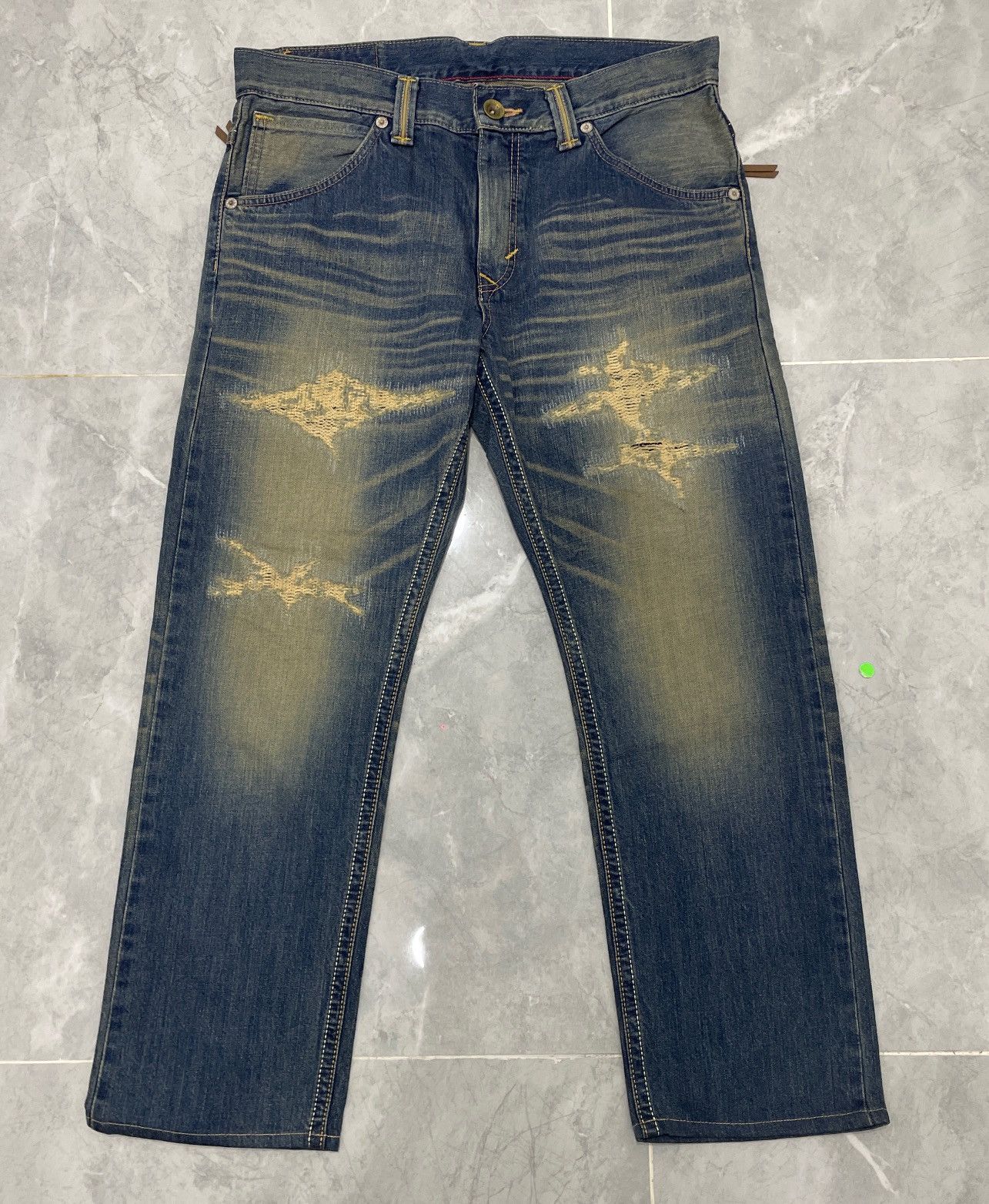 Edwin VINTAGE EDWIN 483XVS VINTAGE SYLE DENIM PANT BORO WIDELEG Size US 34 / EU 50 - 1 Thumbnail
