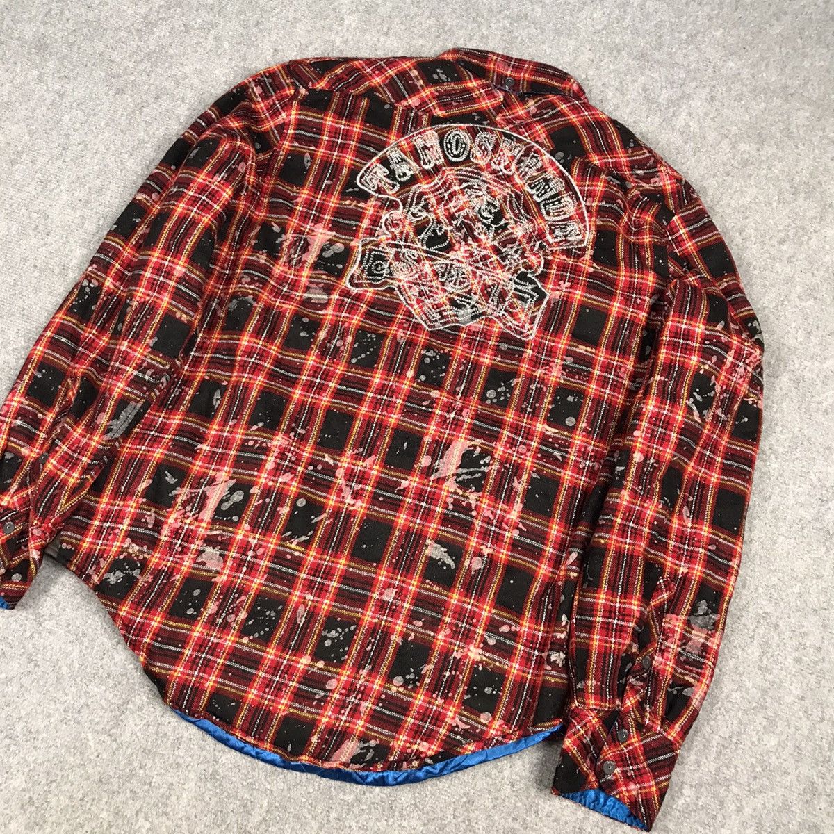 If Six Was Nine × Japanese Brand × SABIT SABIT JAPAN FLANNEL DESIGN SNAP BUTTON JACKET Size US L / EU 52-54 / 3 - 9 Thumbnail