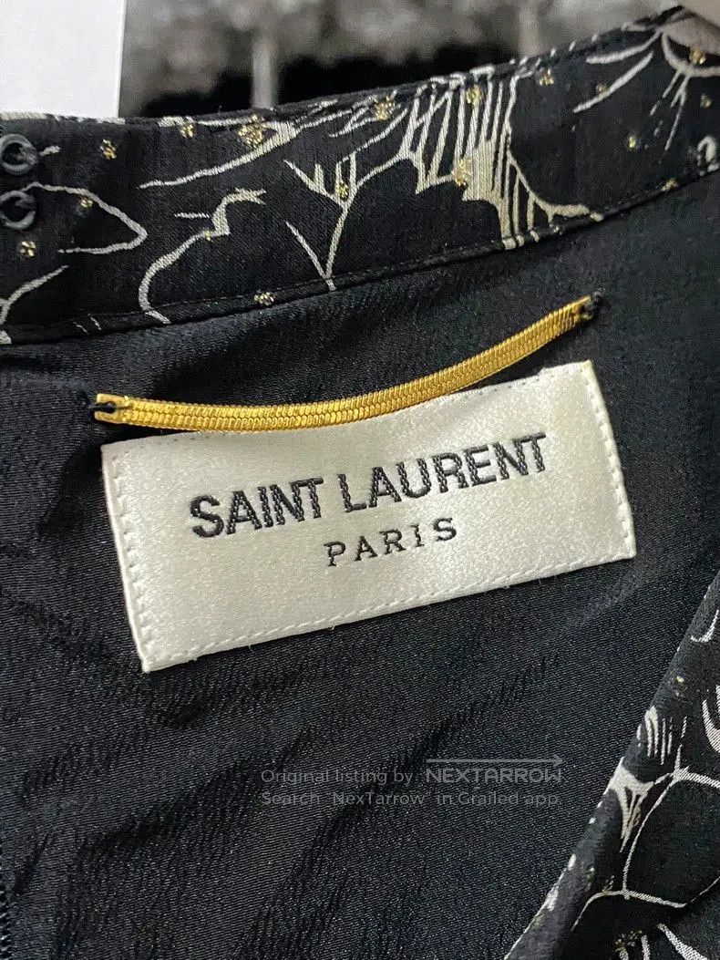 Saint Laurent Paris Saint Laurent SLP Floral Print Dress Size US M / EU 48-50 / 2 - 5 Thumbnail