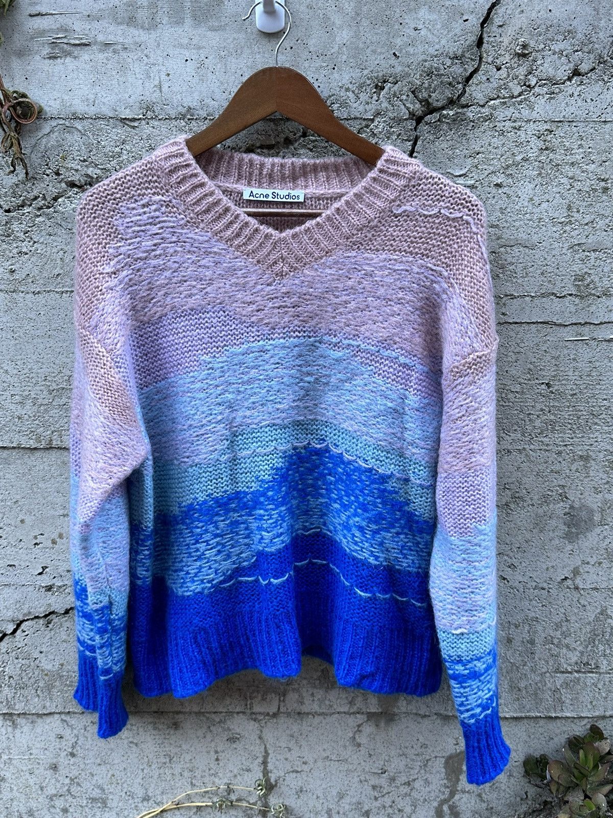 Acne Studios RARE GRAIL Acne Studios oceanic waves gradient sweater Size US M / EU 48-50 / 2 - 3 Thumbnail