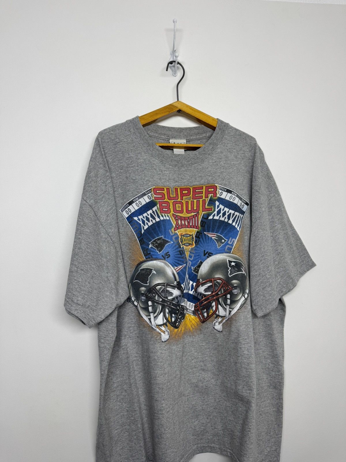 Lee Vintage Y2k NFL Super Bowl 2005 T-Shirt Size US XXL / EU 58 / 5 - 4 Thumbnail