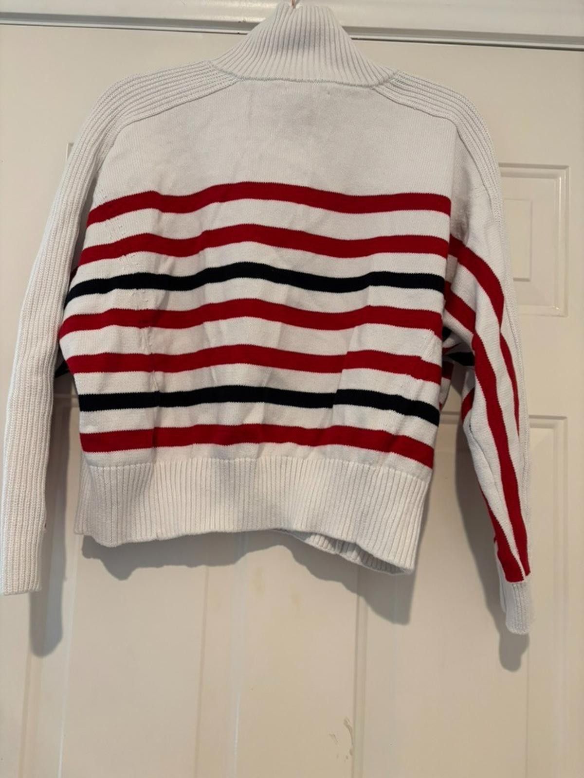 Tommy Hilfiger Womens sz S red, white, and blue Tommy Hilfiger sweater #342 Size S / US 4 / IT 40 - 2 Thumbnail