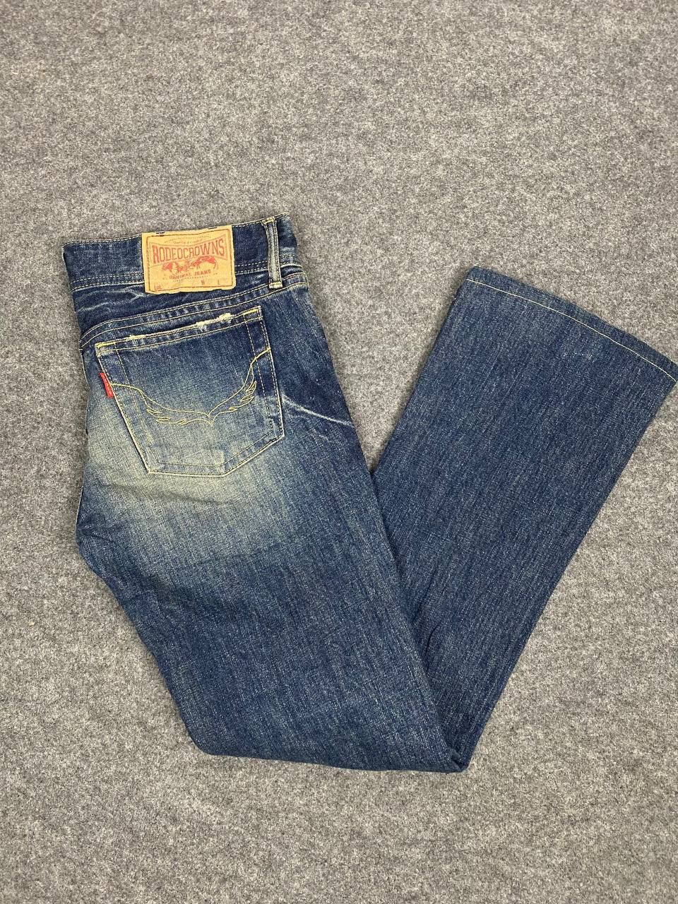 Japanese Brand rodeo crowns japanese brands bootcut flare distressed denim Size 32" / US 10 / IT 46 - 2 Thumbnail