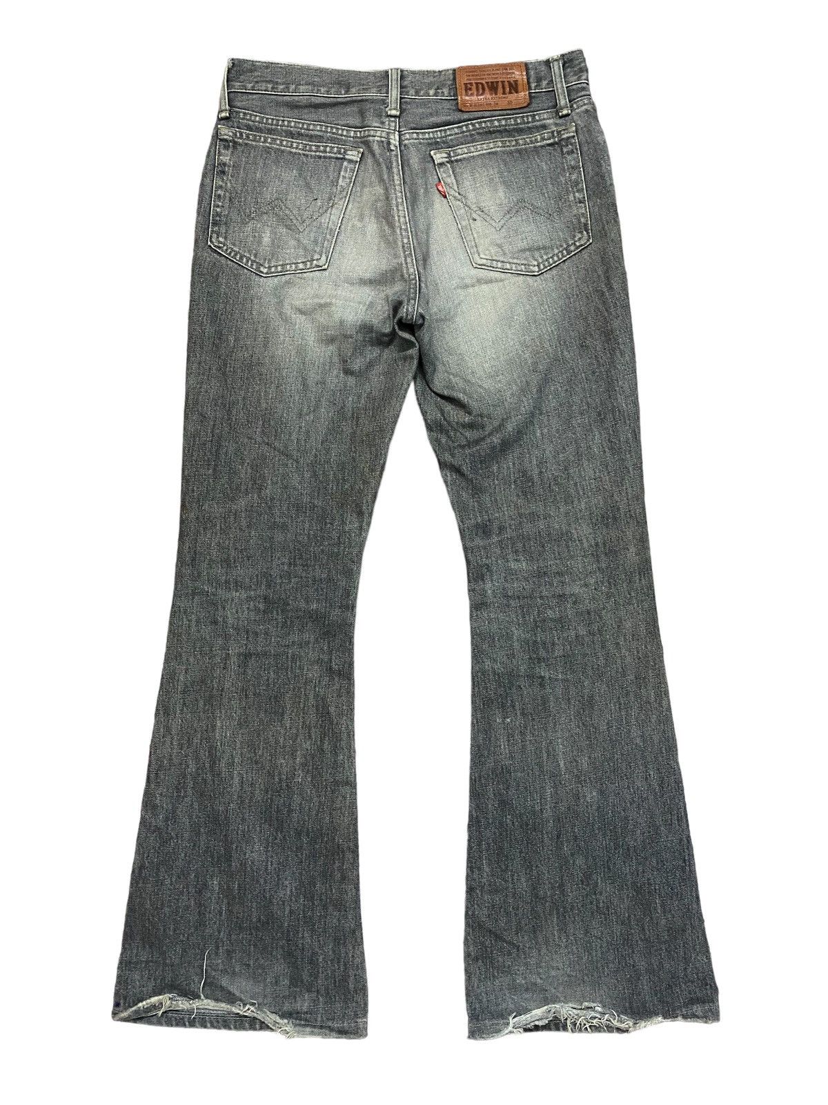 Edwin Flare Jeans Edwin Japan Denim Boot Cut Faded Black Punk Size US 30 / EU 46 - 5 Thumbnail
