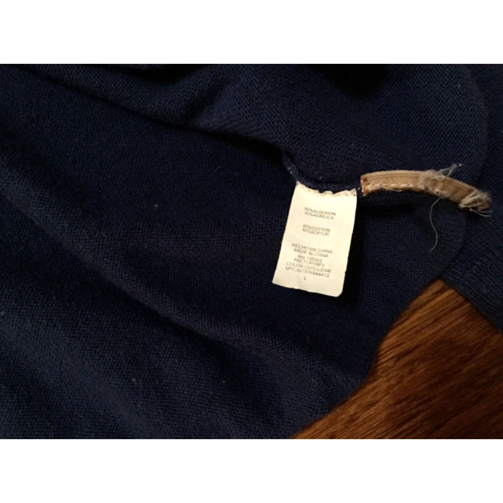 Vintage VINTAGE Daisy Fuentes Cardigan Sweater Women Large Blue Button-Front Hip Length Casual Fall Winter Size L / US 10 / IT 46 - 5 Thumbnail