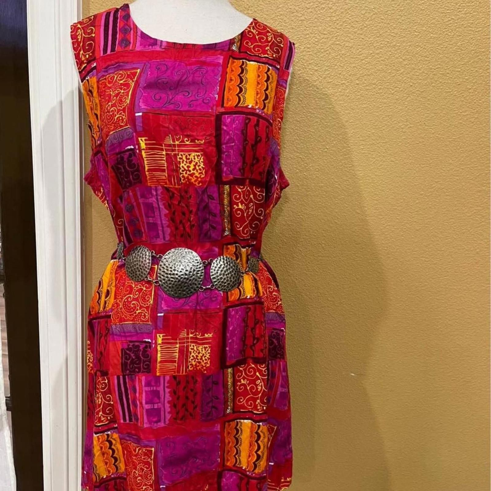 Industry of All Nations Vintage notations dress XLarge Size XL / US 12-14 / IT 48-50 - 1 Thumbnail
