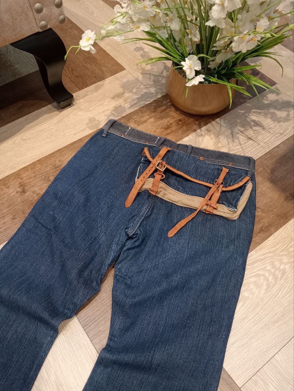 Kapital KAPITAL X KIRO HIRATA HIP BAG FLARED DENIM PANTS Size US 30 / EU 46 - 15 Thumbnail