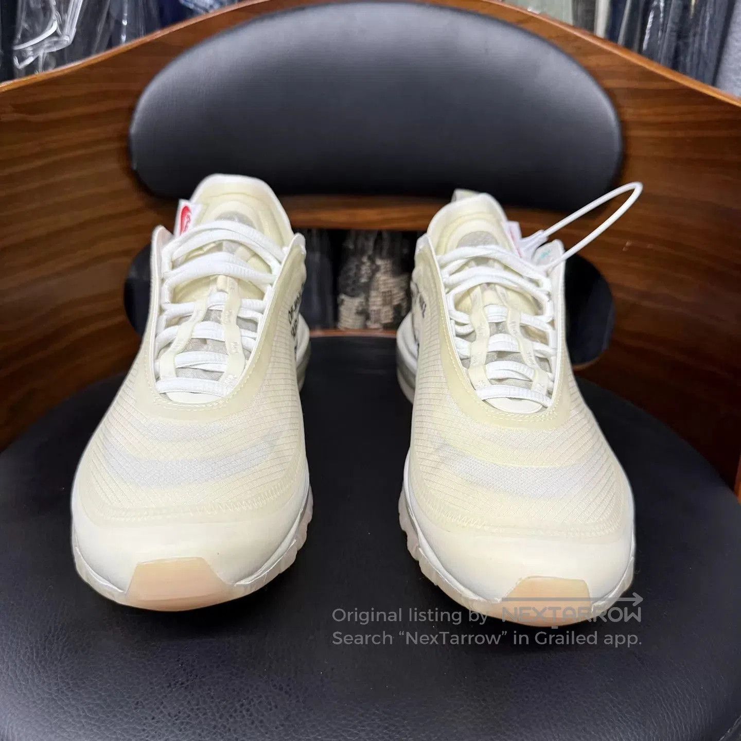 Off-White White Low-Top Sneakers with Air Cushioning. Size US 9 / EU 42 - 2 Thumbnail