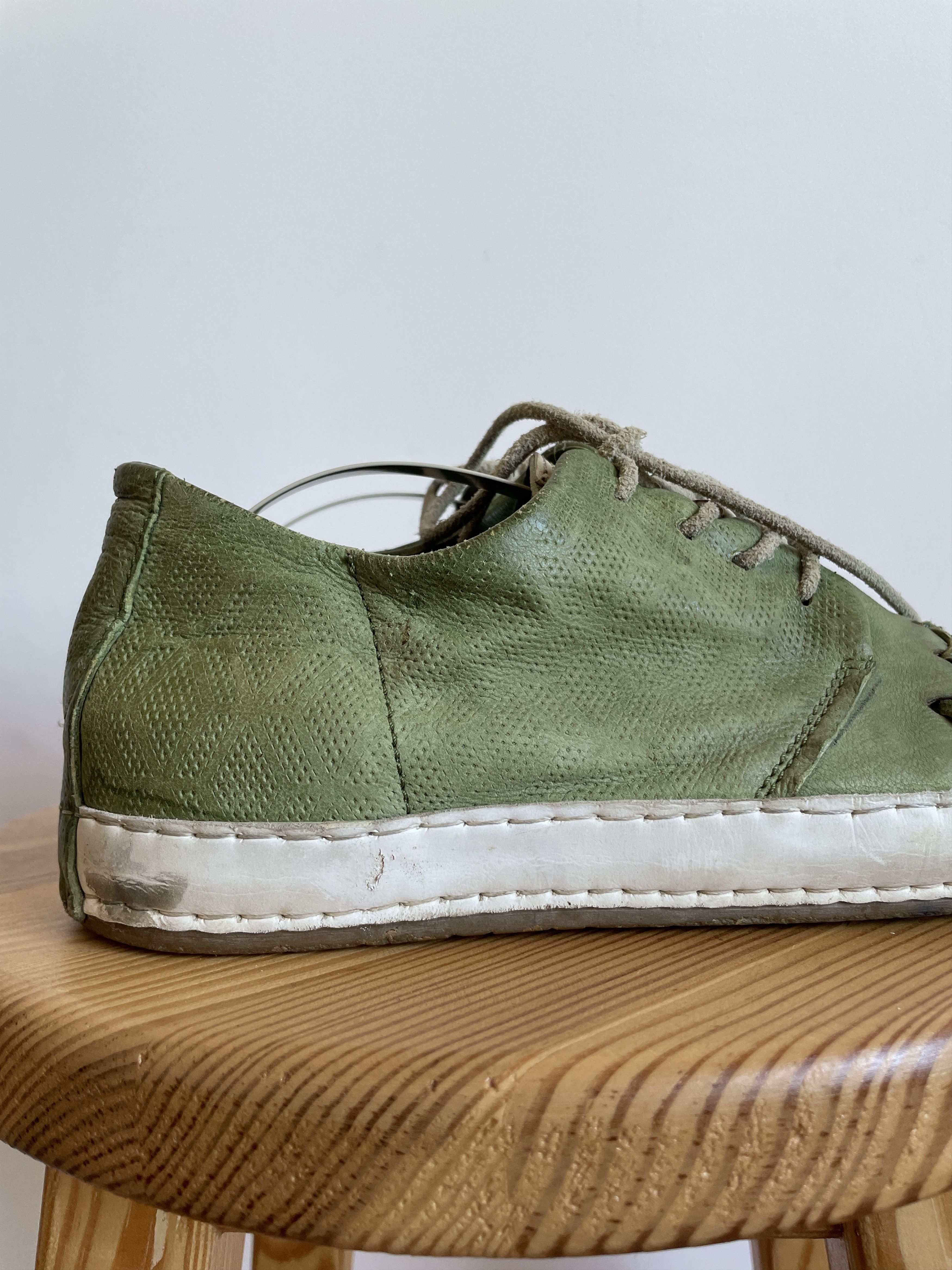 A.S.98 A.S. 98 Womens Leather Woven Distressed Sneakers Size US 10 / IT 40 - 6 Thumbnail