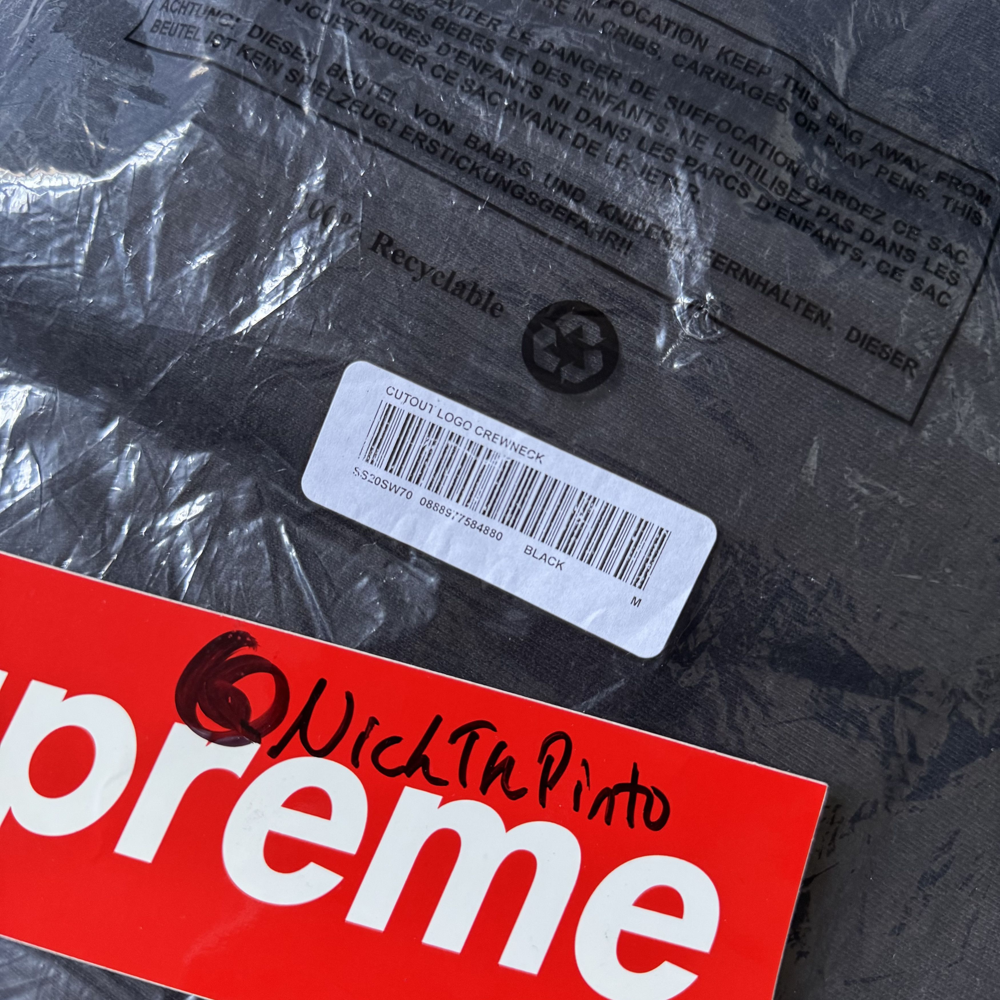 Supreme Cutout Box Logo Crewneck Size US M / EU 48-50 / 2 - 3 Thumbnail