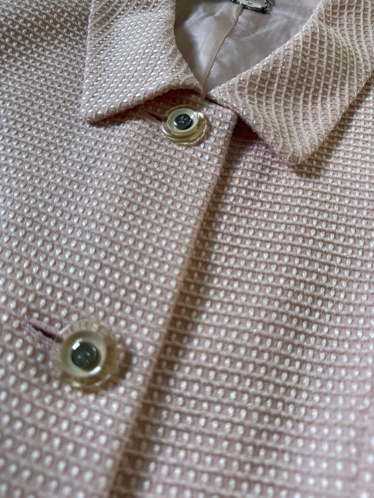 Courreges Vintage Couregges Pastel Pink Cropped Tweed Blazer Jacket Size M / US 6-8 / IT 42-44 - 11 Thumbnail